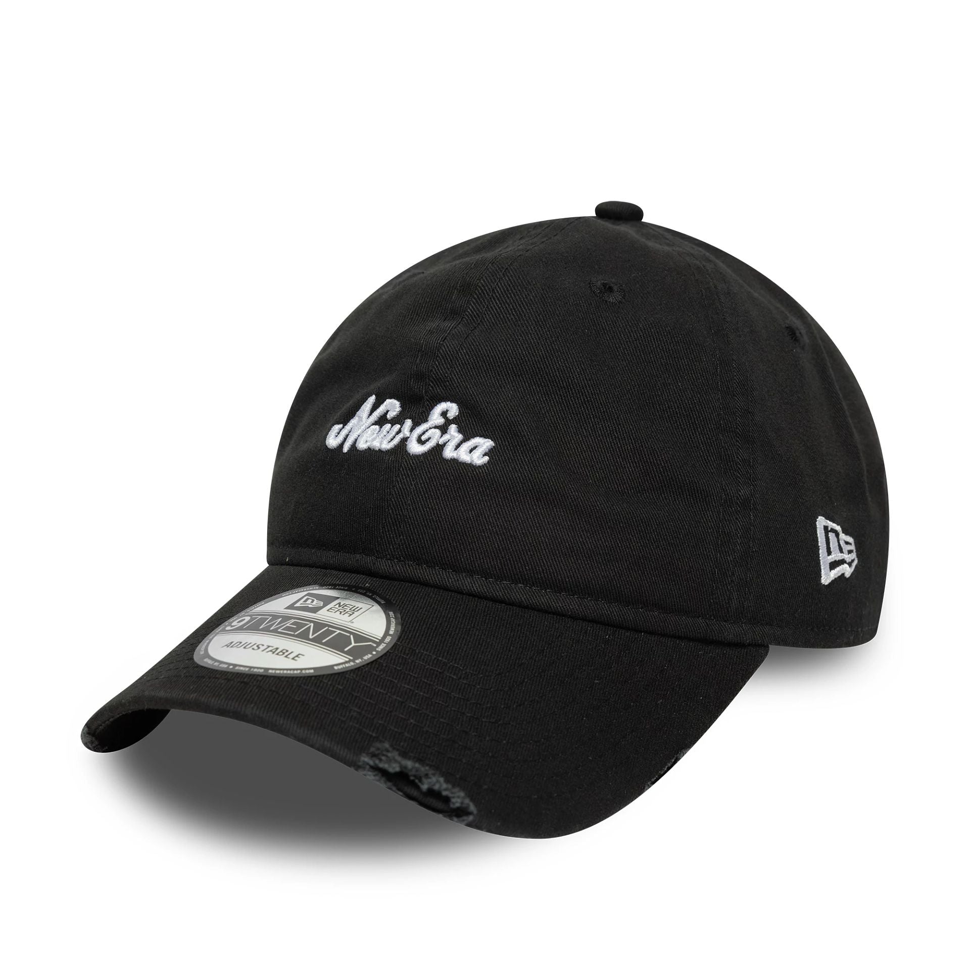 New Era Distressed Black 9TWENTY Adjustable Cap