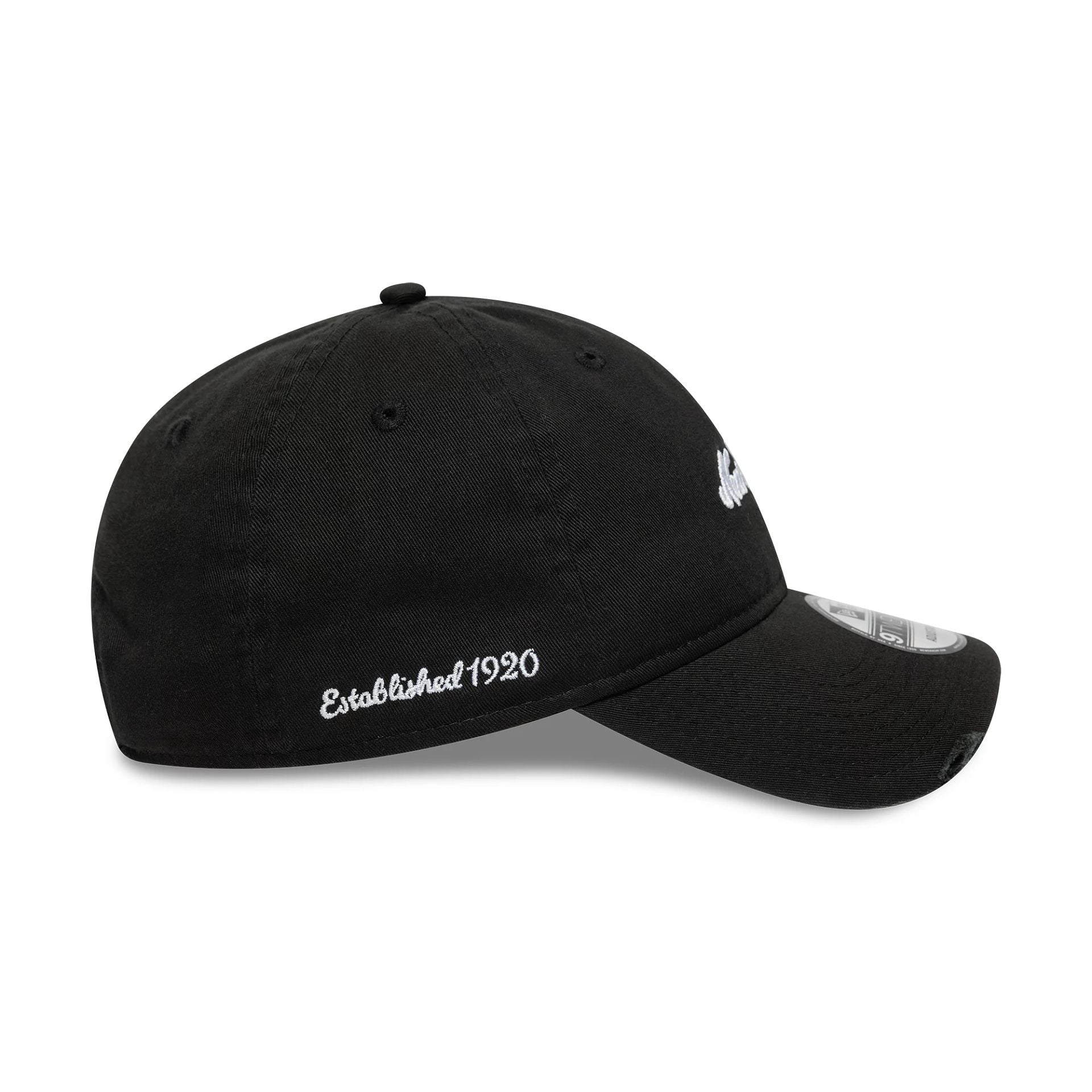 New Era Distressed Black 9TWENTY Adjustable Cap