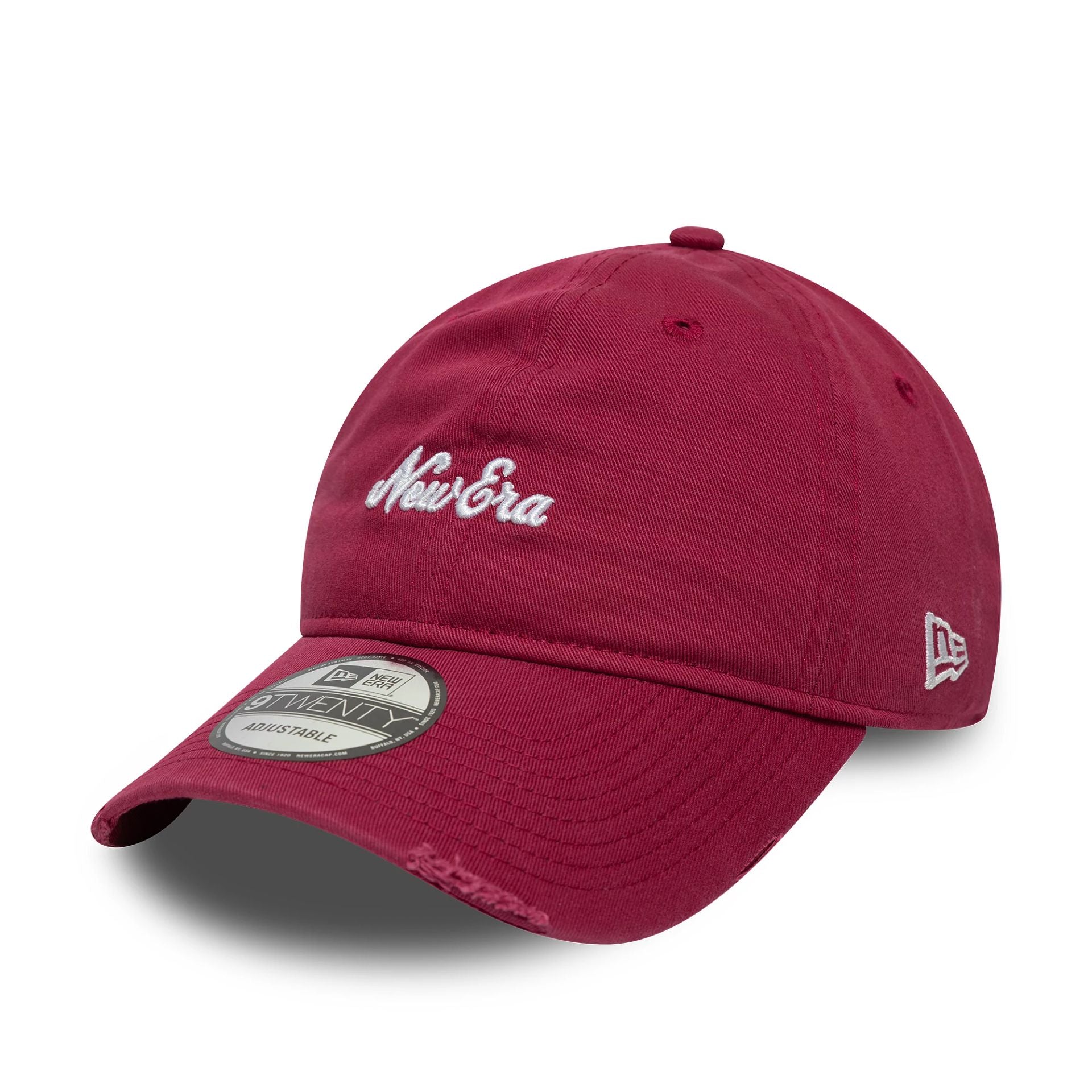 New Era Distressed Dark Red 9TWENTY Adjustable Cap