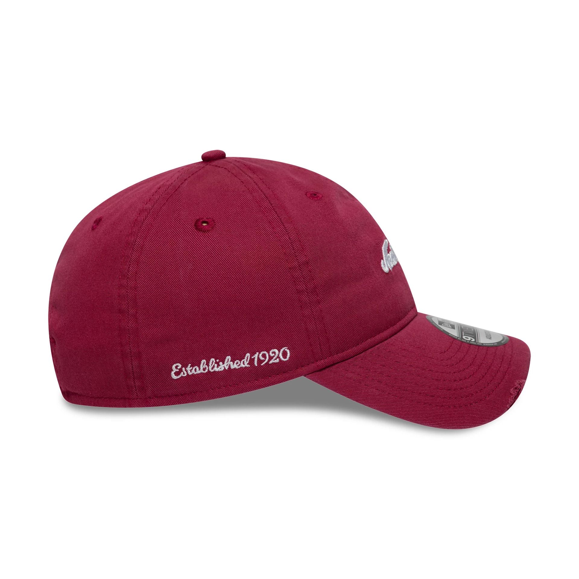 New Era Distressed Dark Red 9TWENTY Adjustable Cap