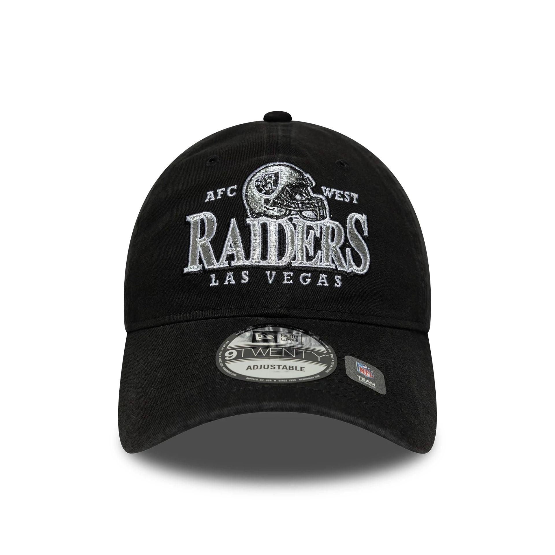 Las Vegas Raiders NFL Helmet Black 9TWENTY Adjustable Cap