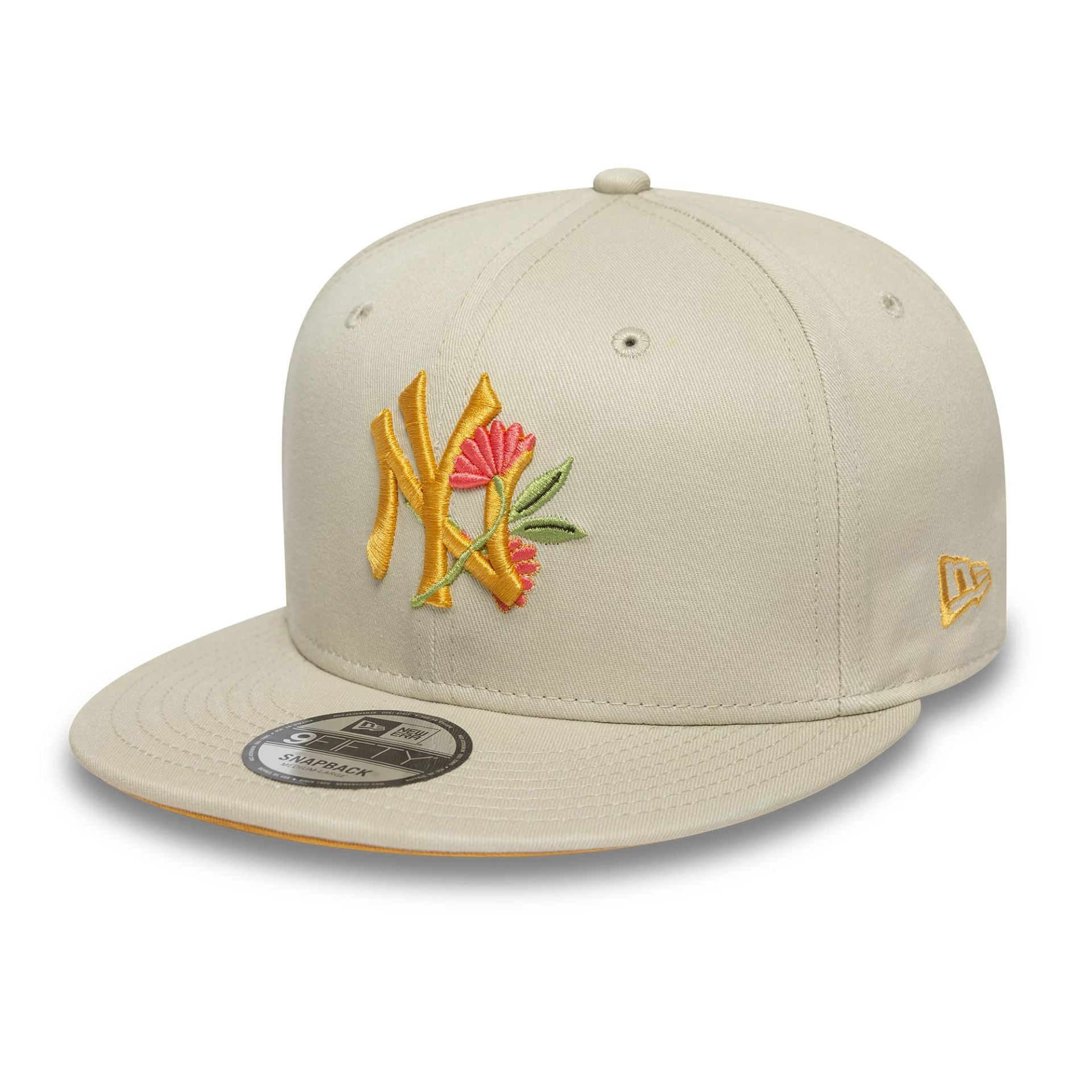 New York Yankees MLB Floral Cream 9FIFTY Snapback Adjustable Cap