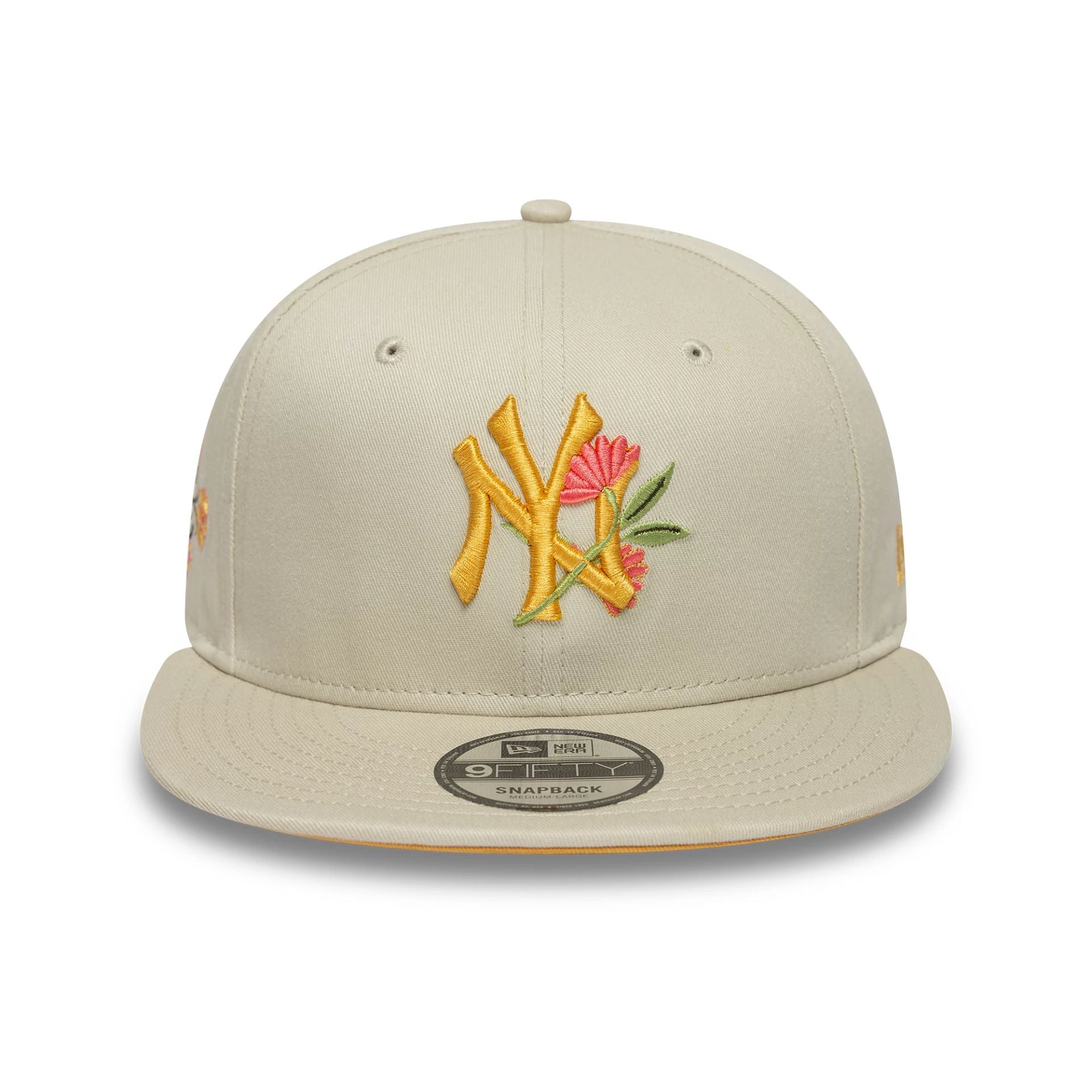 New York Yankees MLB Floral Cream 9FIFTY Snapback Adjustable Cap
