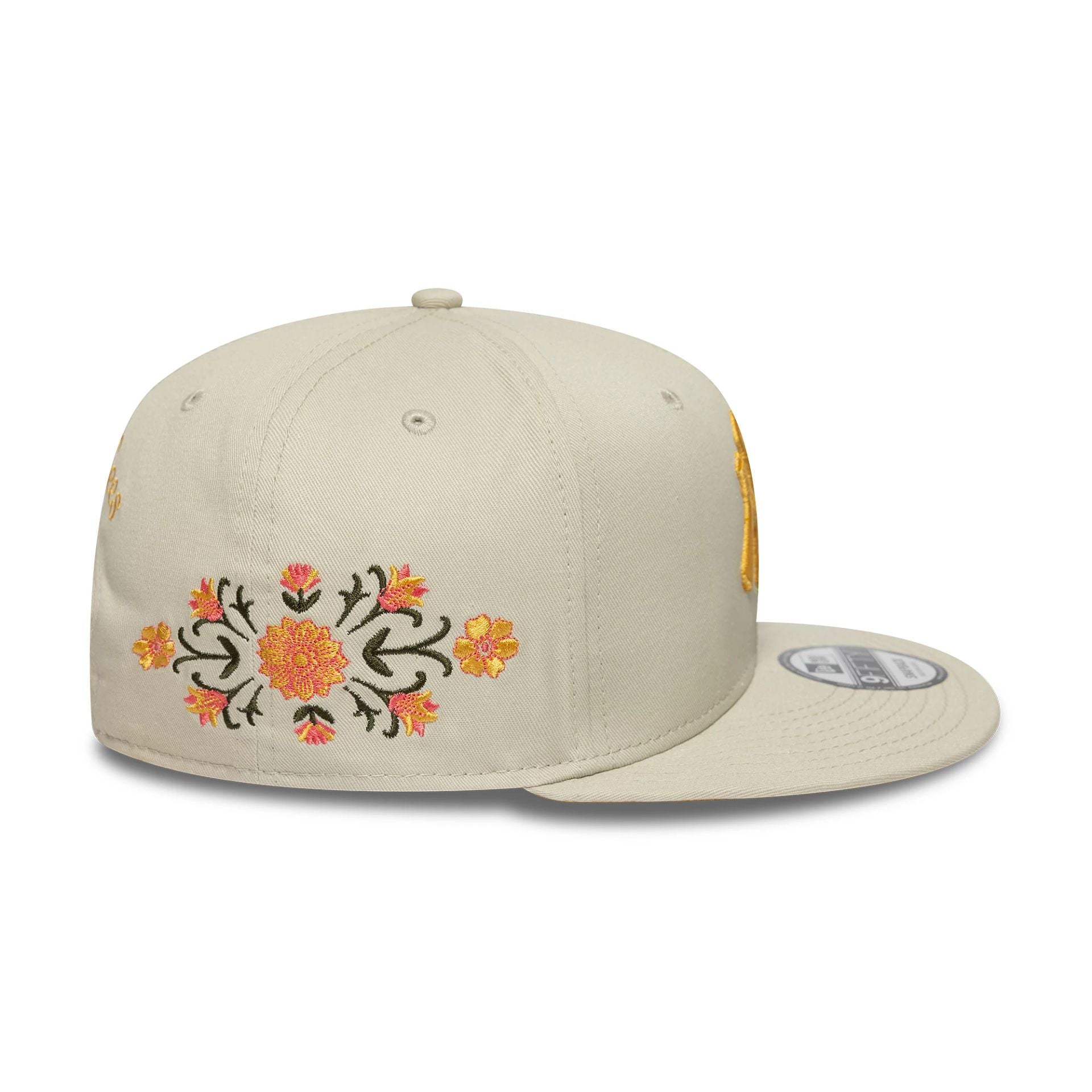 New York Yankees MLB Floral Cream 9FIFTY Snapback Adjustable Cap