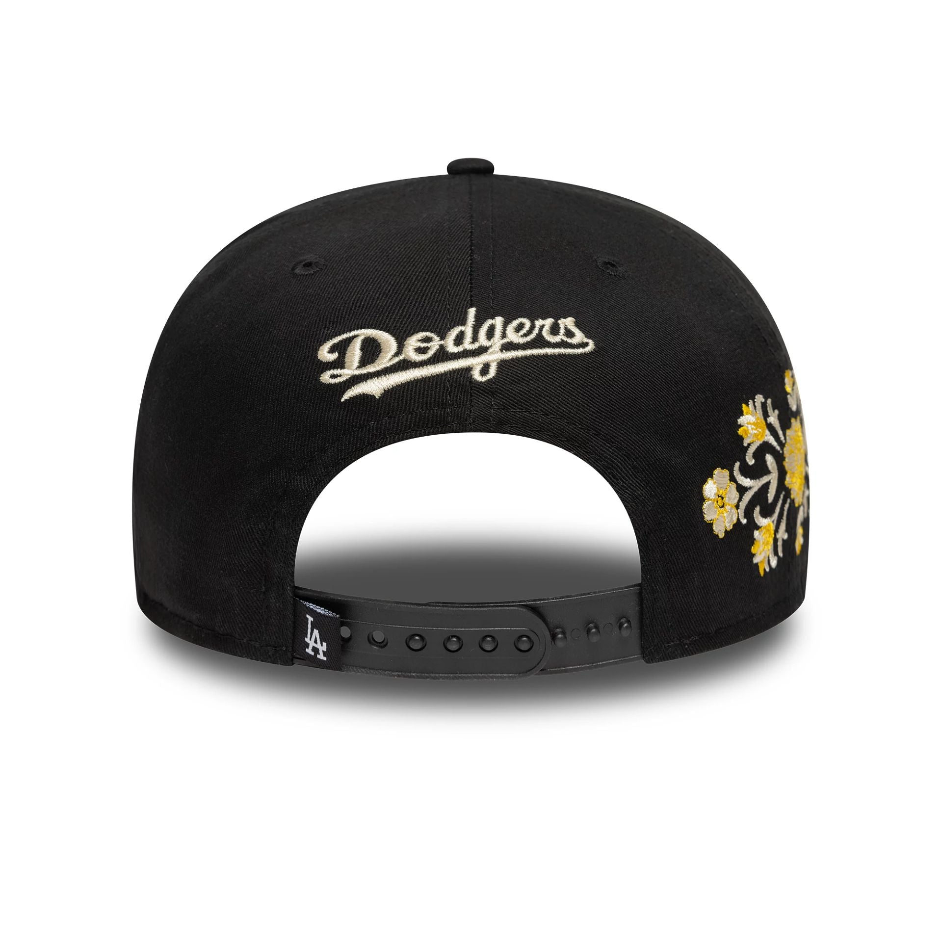 LA Dodgers MLB Floral Black 9FIFTY Snapback Adjustable Cap