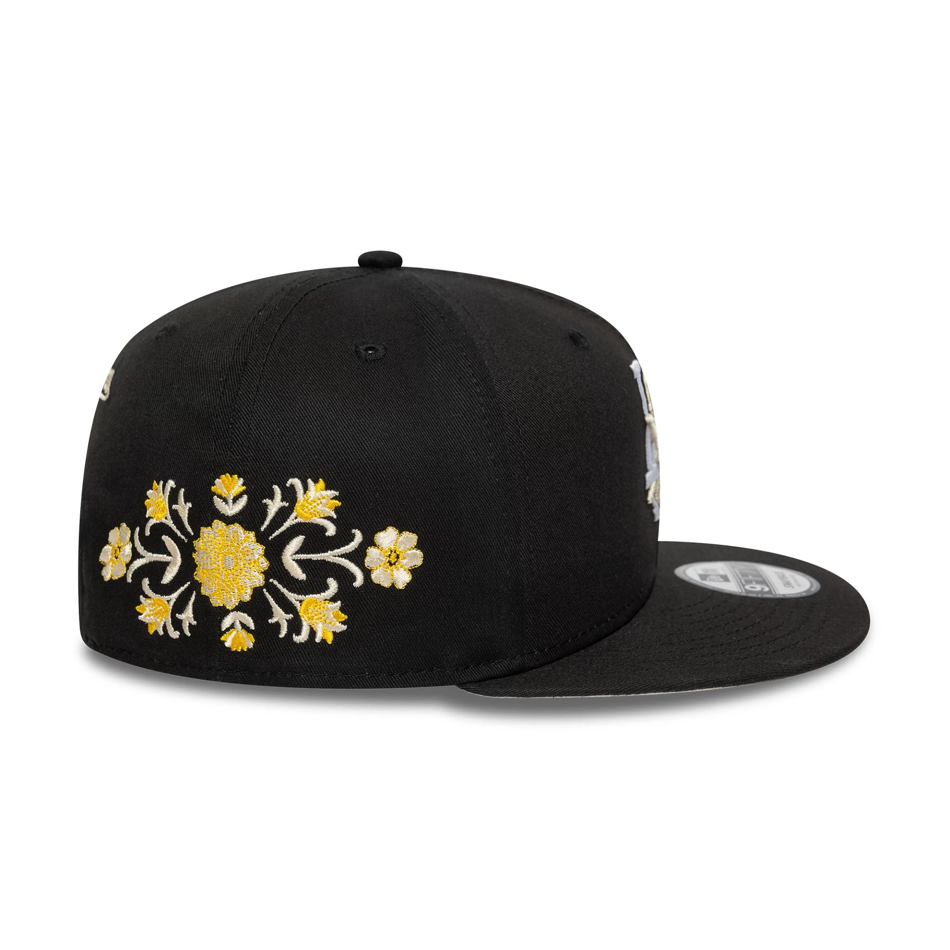 LA Dodgers MLB Floral Black 9FIFTY Snapback Adjustable Cap