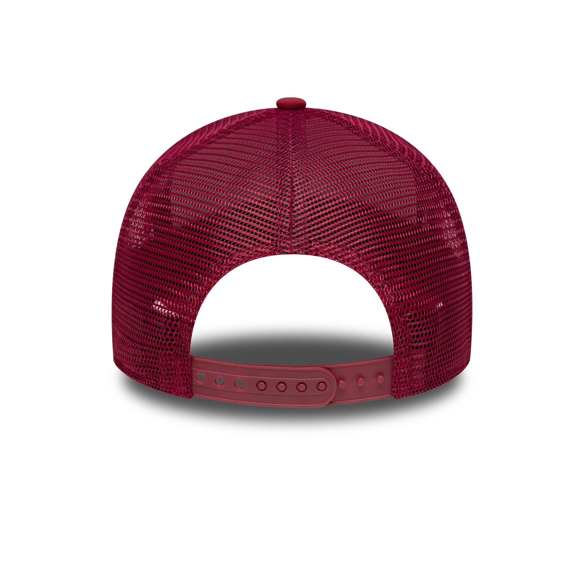 New Era Oval Foam Patch Dark Red 9FORTY A-Frame Trucker Adjustable Cap