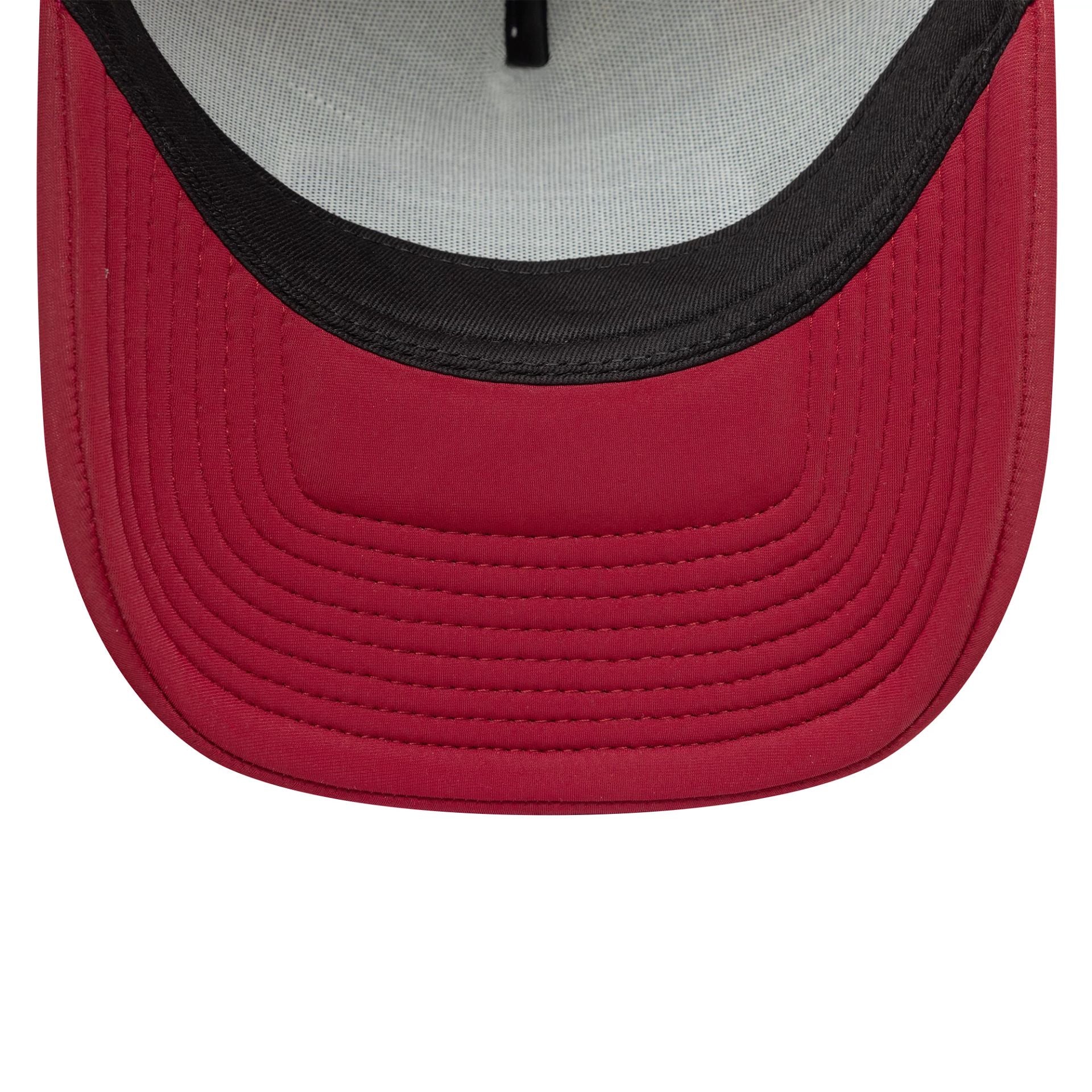 New Era Oval Foam Patch Dark Red 9FORTY A-Frame Trucker Adjustable Cap