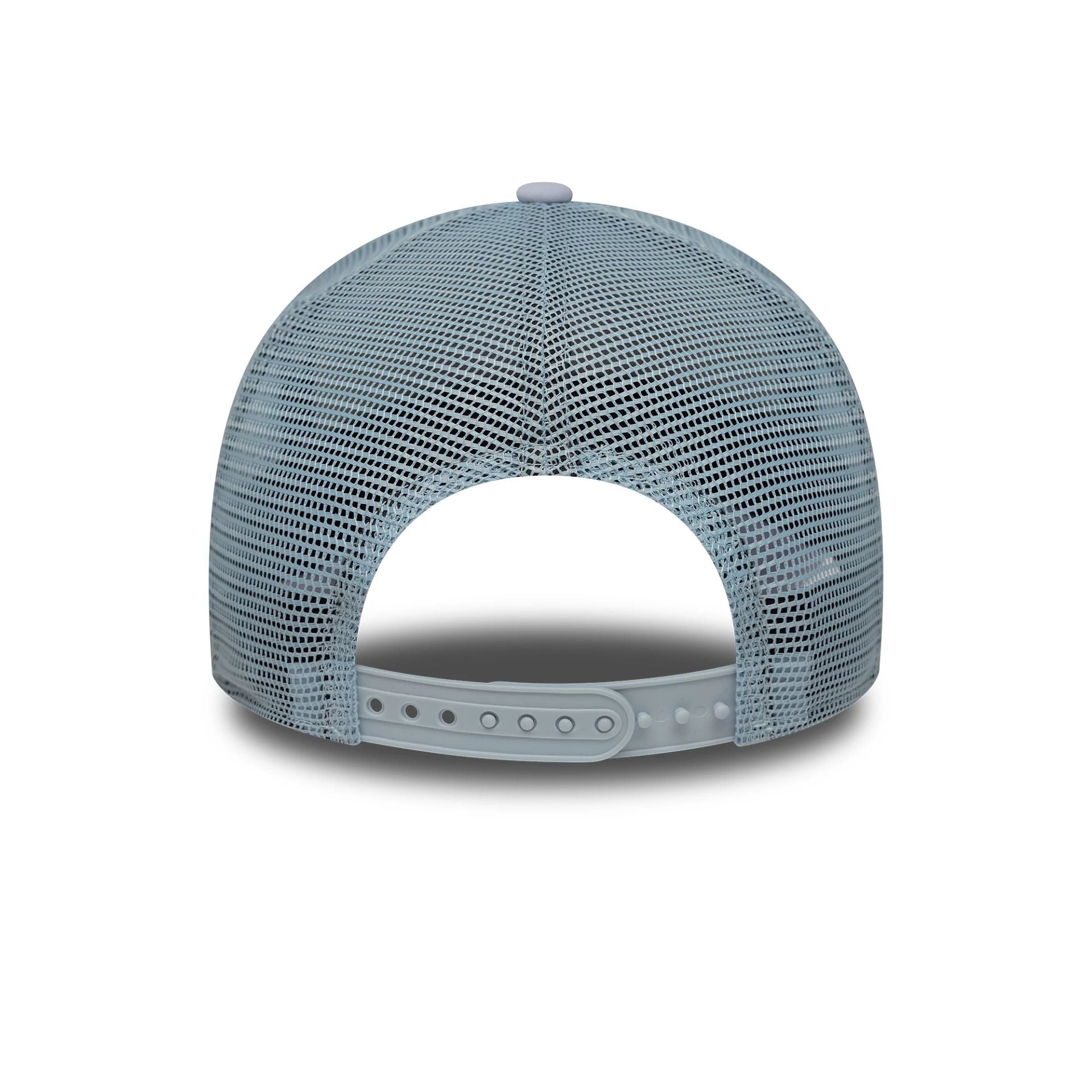 New Era Oval Foam Patch Pastel Blue 9FORTY A-Frame Trucker Adjustable Cap