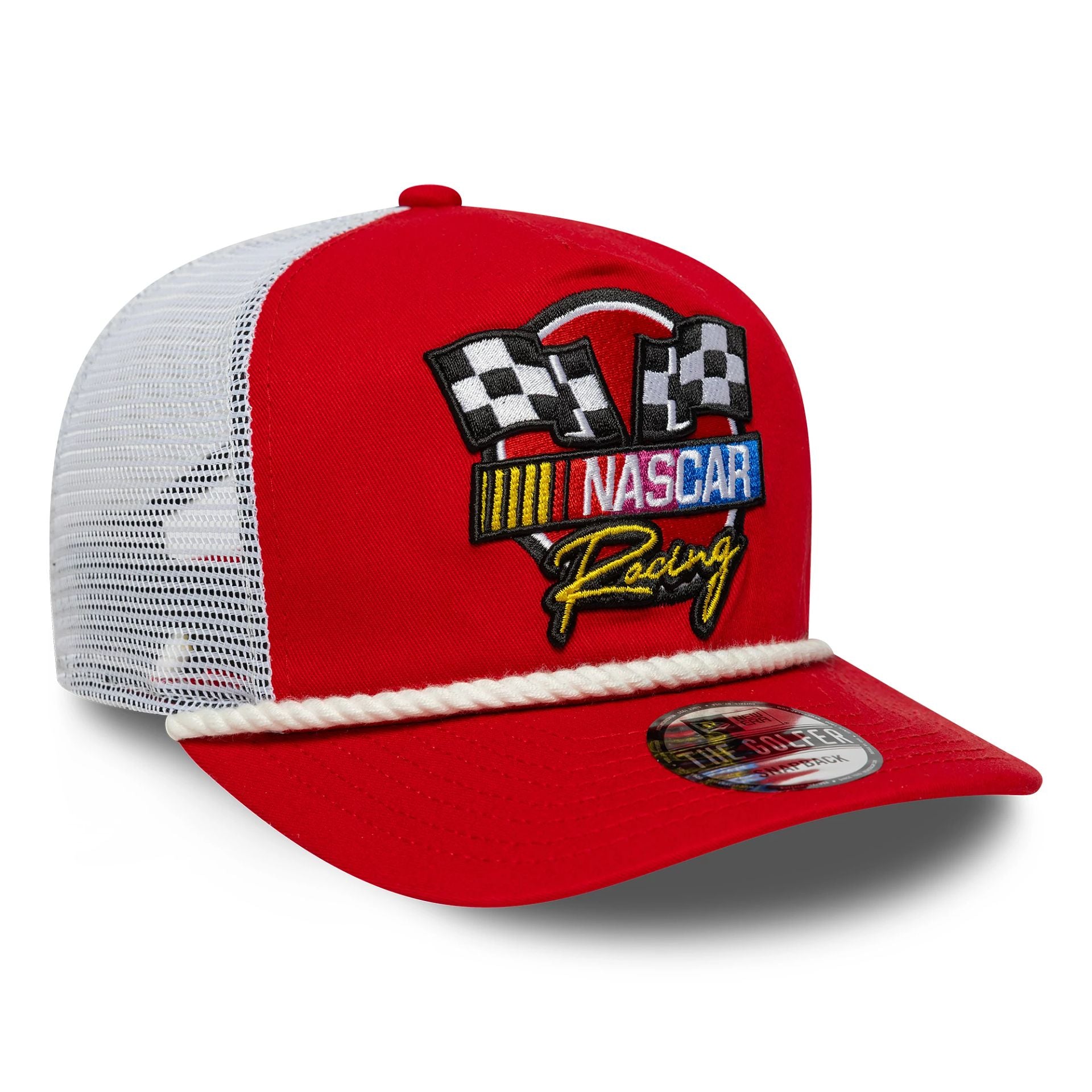 Nascar Classics Flag Red Golfer Adjustable Cap