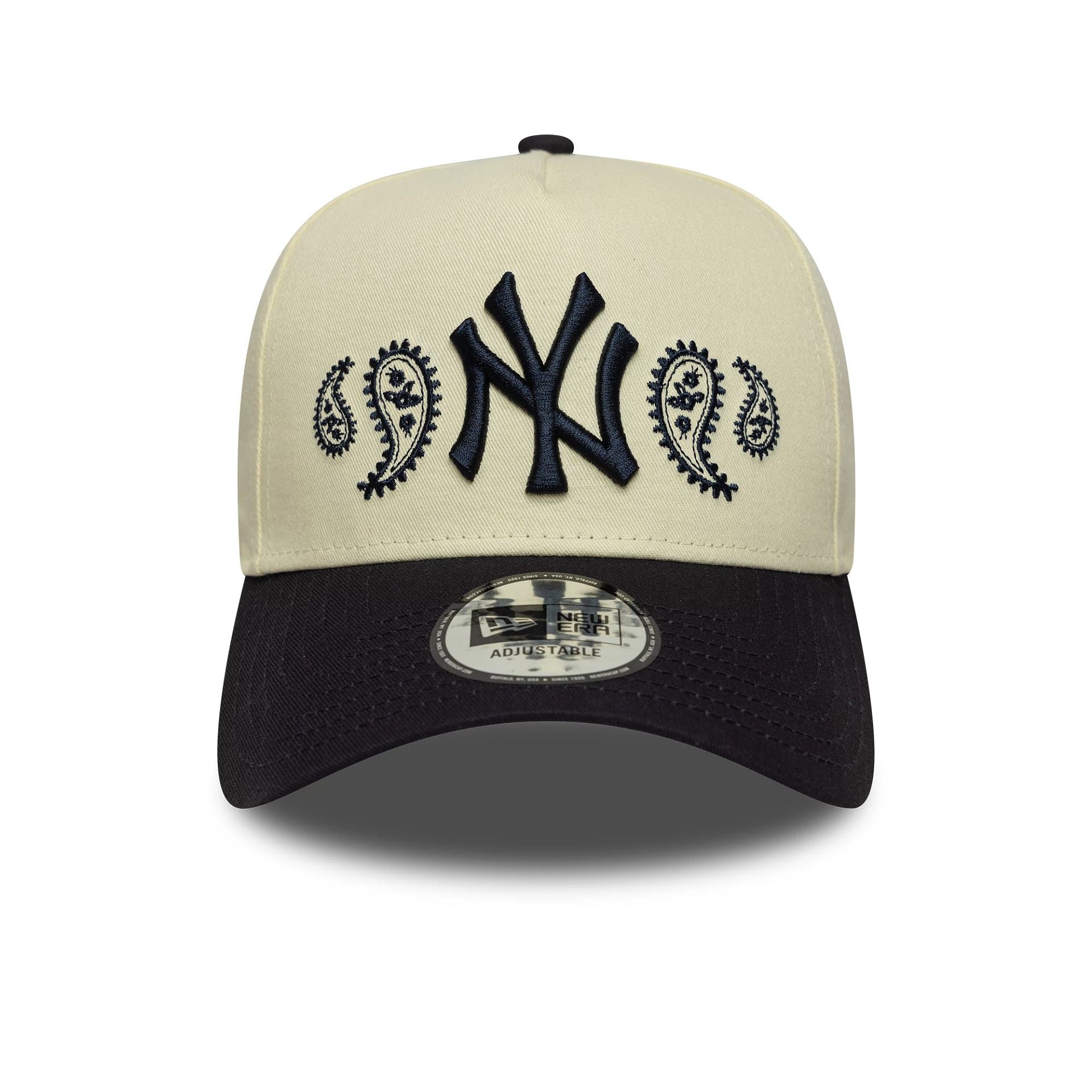 New York Yankees MLB Paisley White 9FORTY E-Frame Adjustable Cap