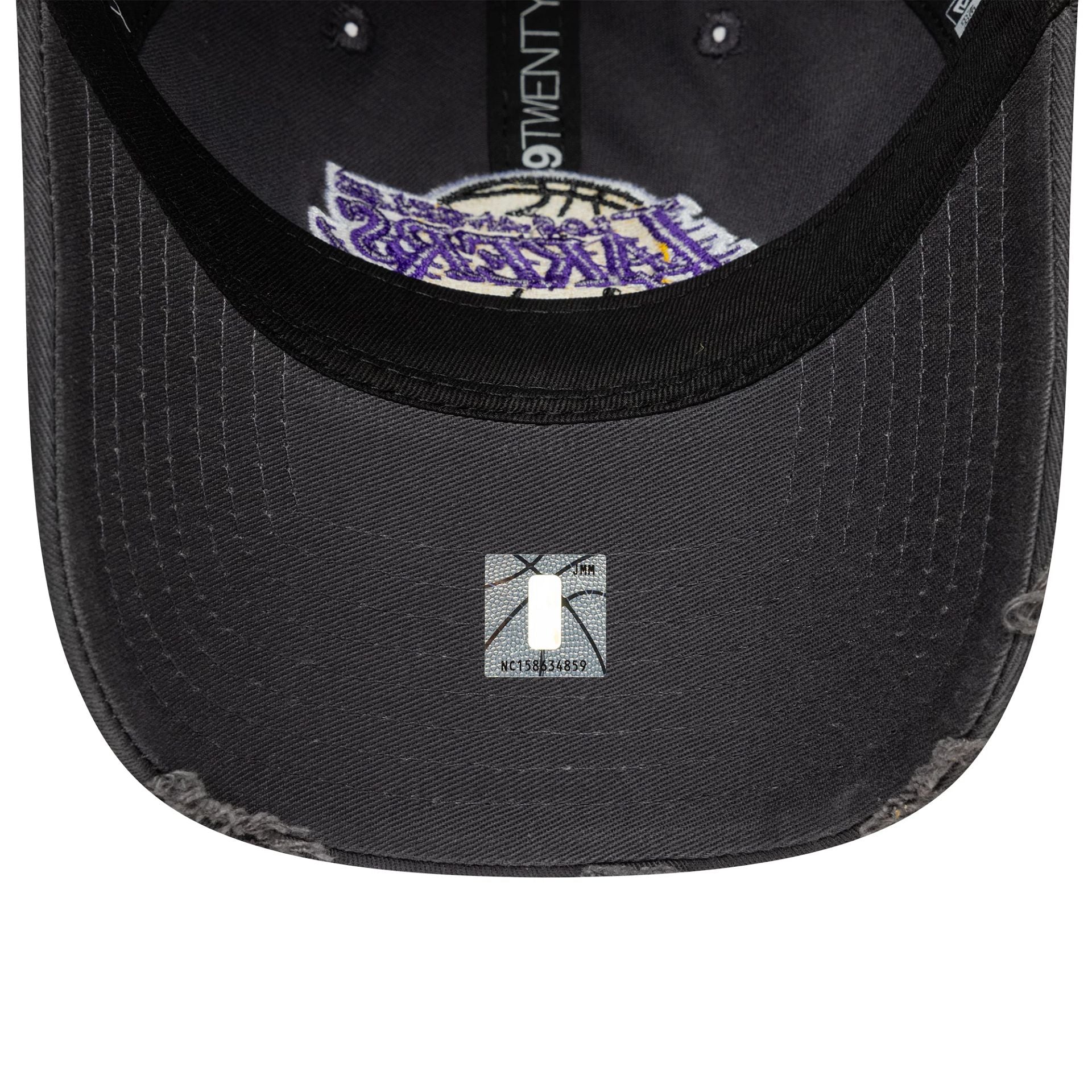 LA Lakers NBA Wash Distress Dark Grey 9TWENTY Adjustable Cap