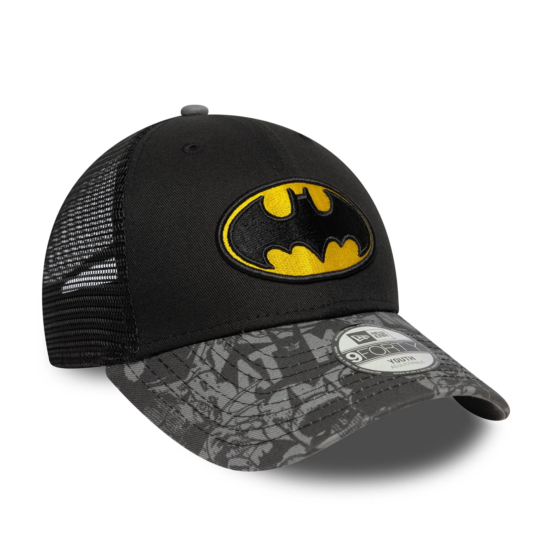 Batman Youth DC Black 9FORTY Trucker Adjustable Cap
