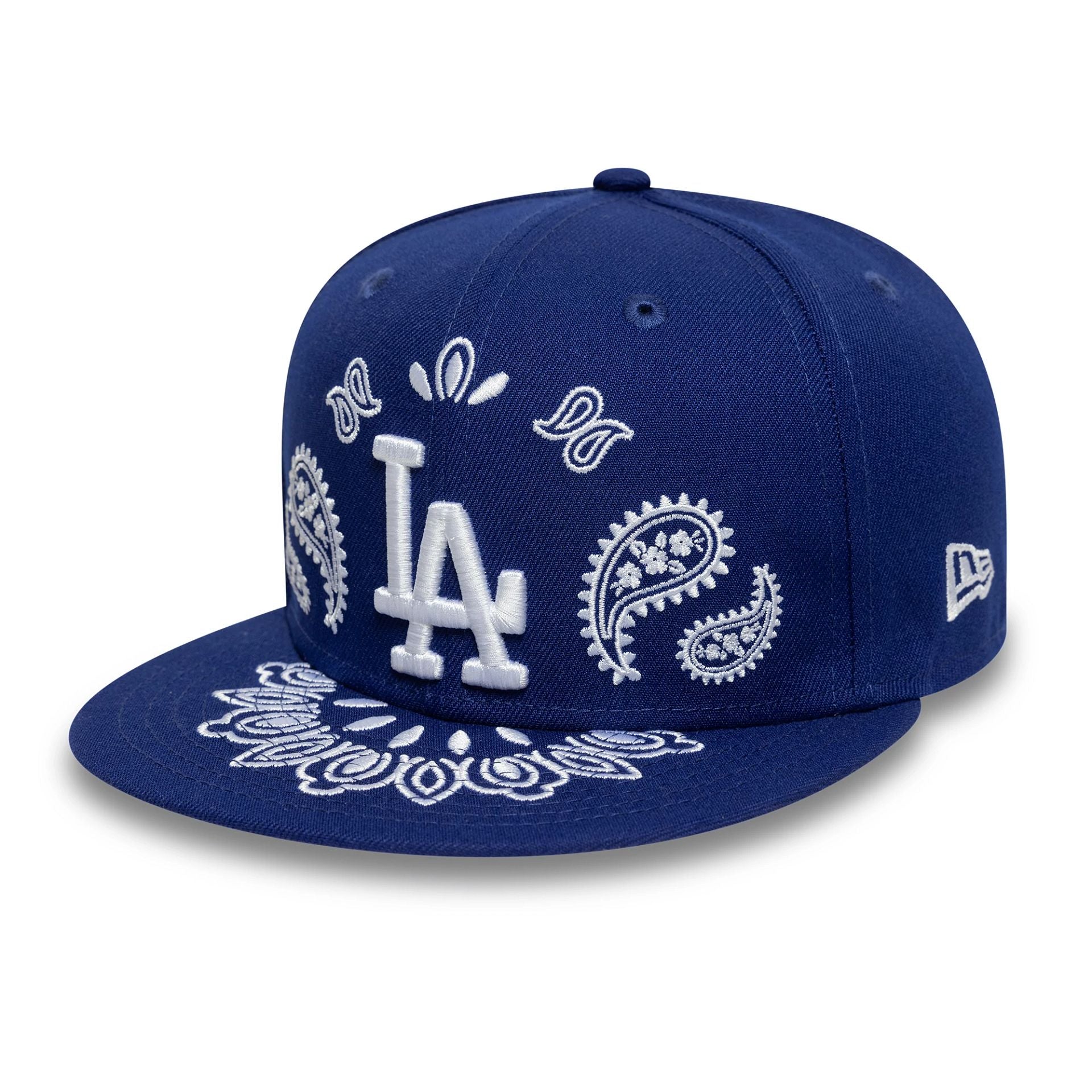 LA Dodgers MLB Paisley Dark Blue 59FIFTY Fitted Cap