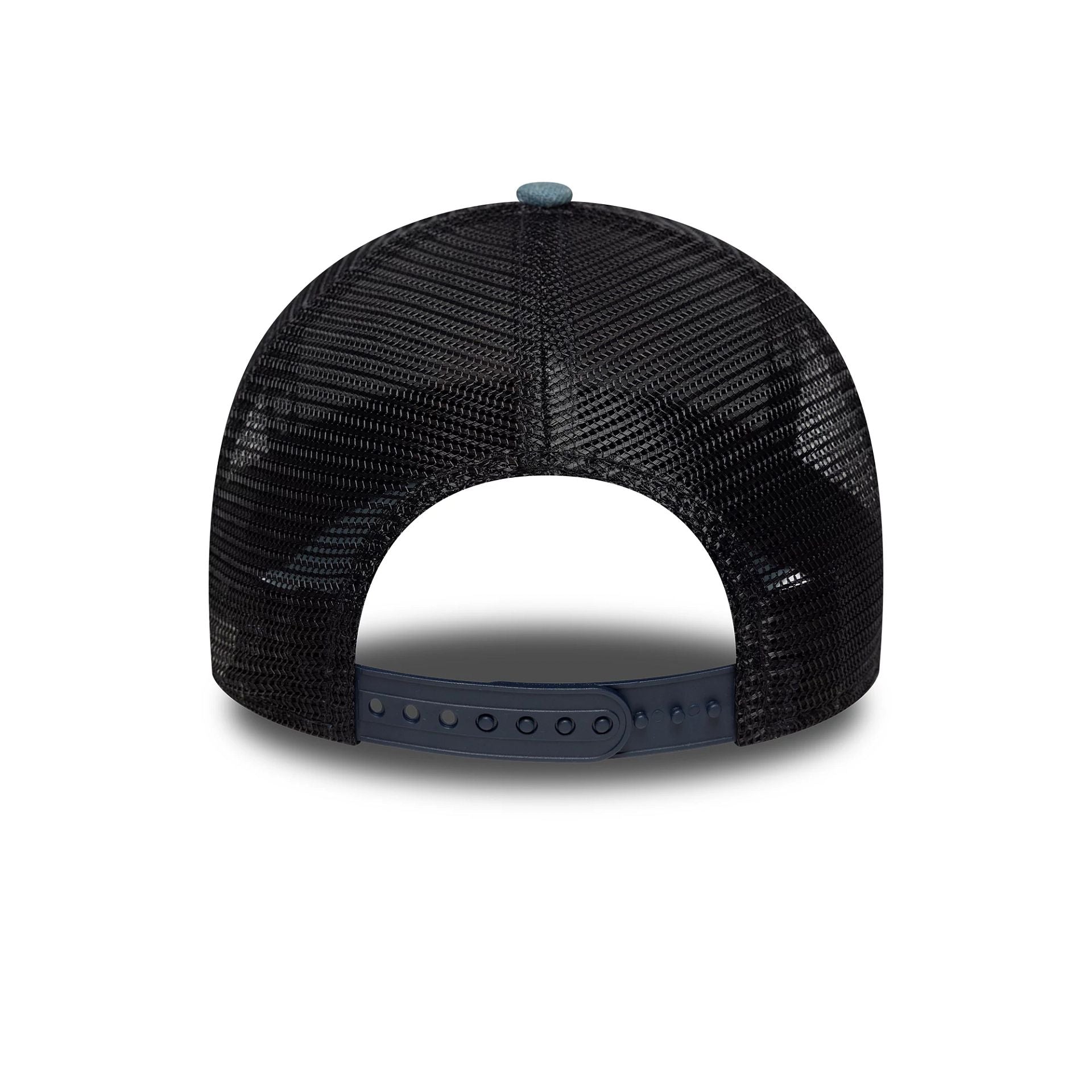 New Era Denim Patch Pastel Blue 9FORTY A-Frame Trucker Adjustable Cap
