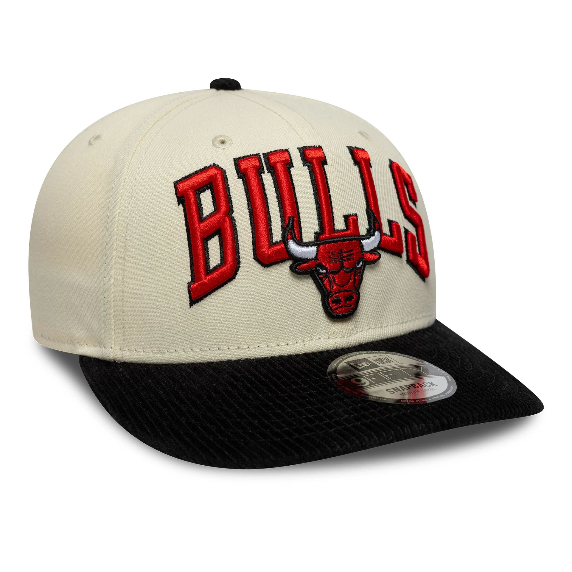 Chicago Bulls NBA Cord Visor Cream 9FIFTY Snapback Adjustable Cap