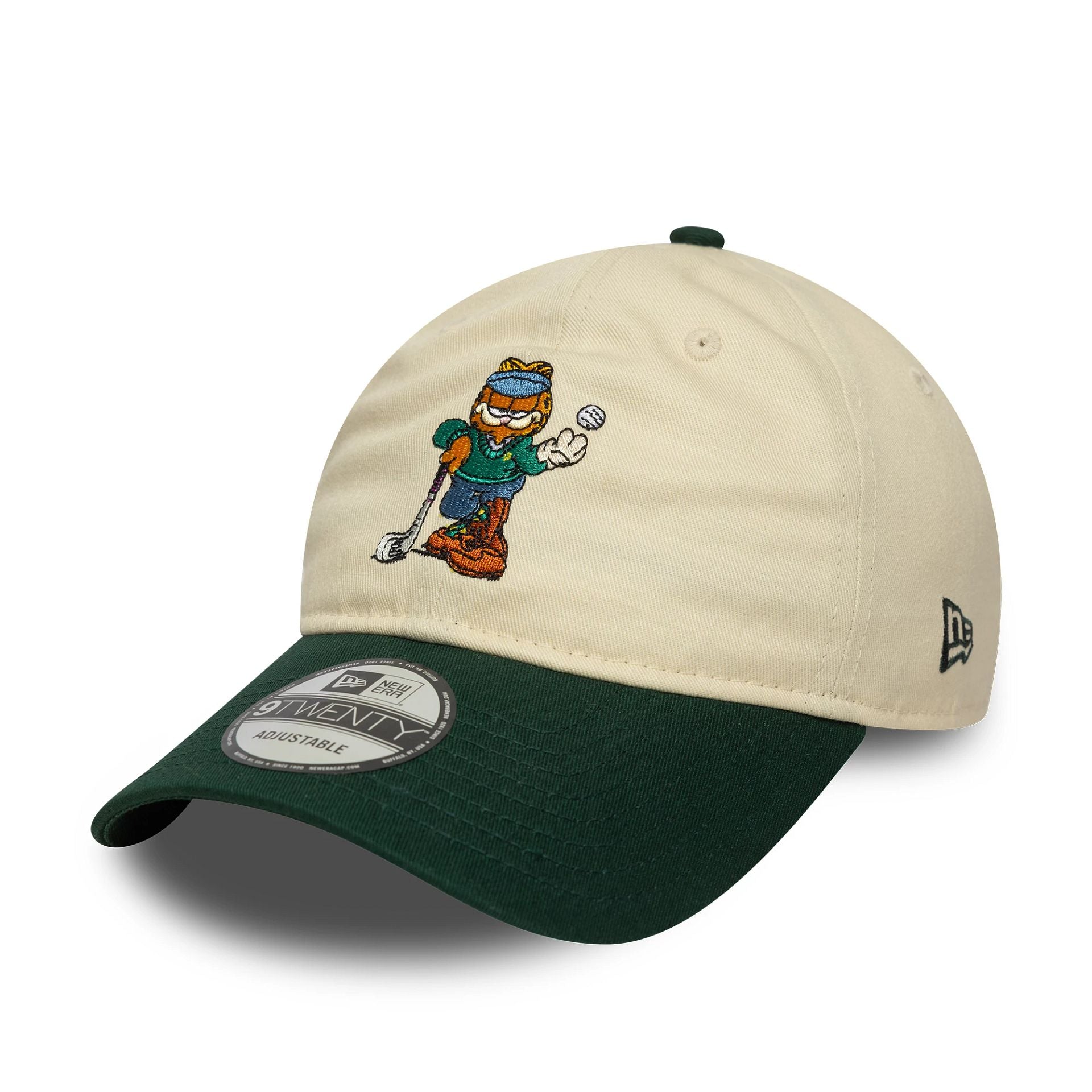 Garfield Golf Nickelodeon Cream 9TWENTY Adjustable Cap