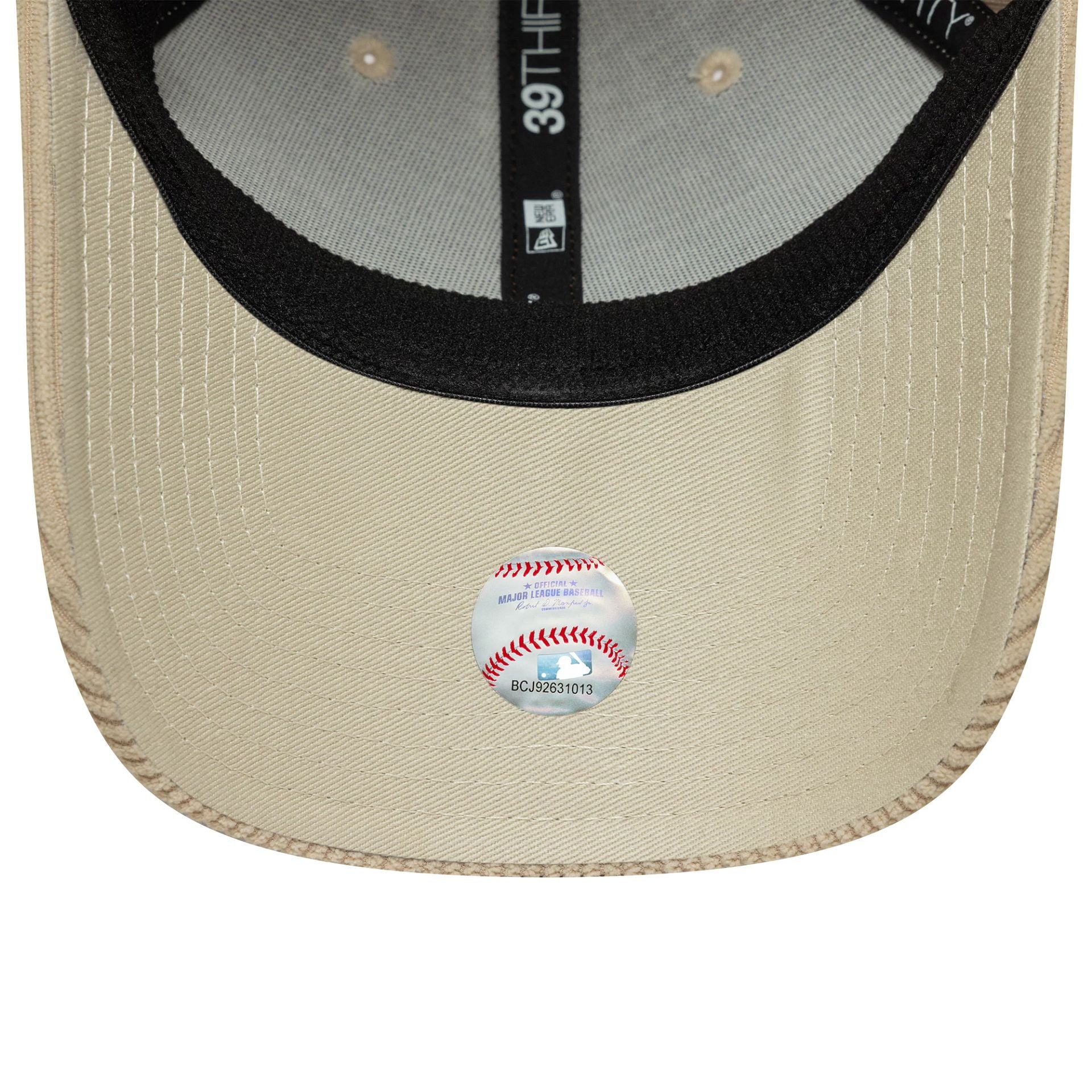 MLB Cord LA Dodgers Light Beige 39THIRTY Stretch-Fit Cap