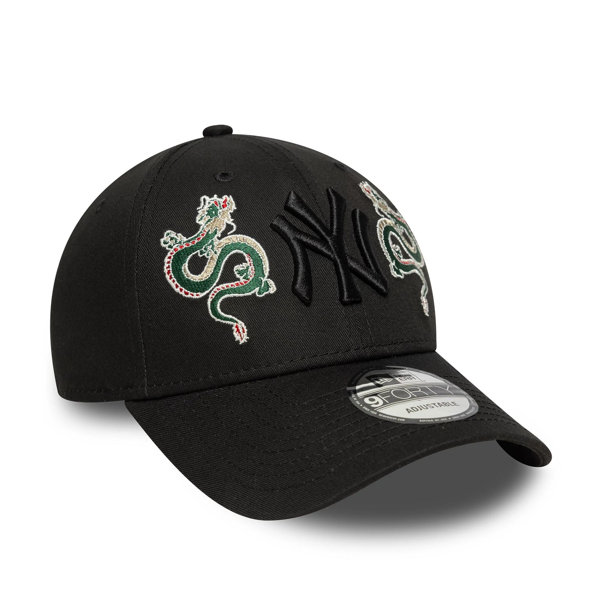 New York Yankees MLB Icon Black 9FORTY Adjustable Cap