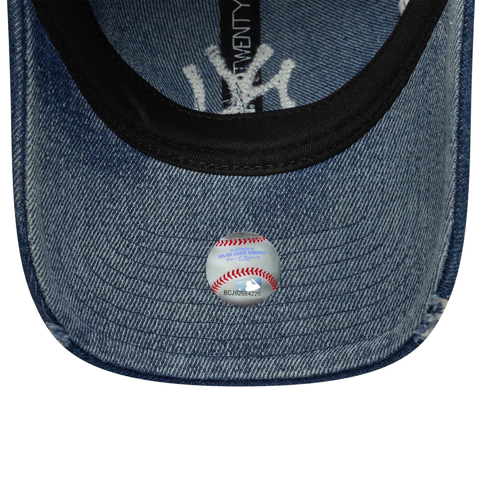 New York Yankees Womens MLB Stone Denim Pastel Blue 9TWENTY Adjustable Cap