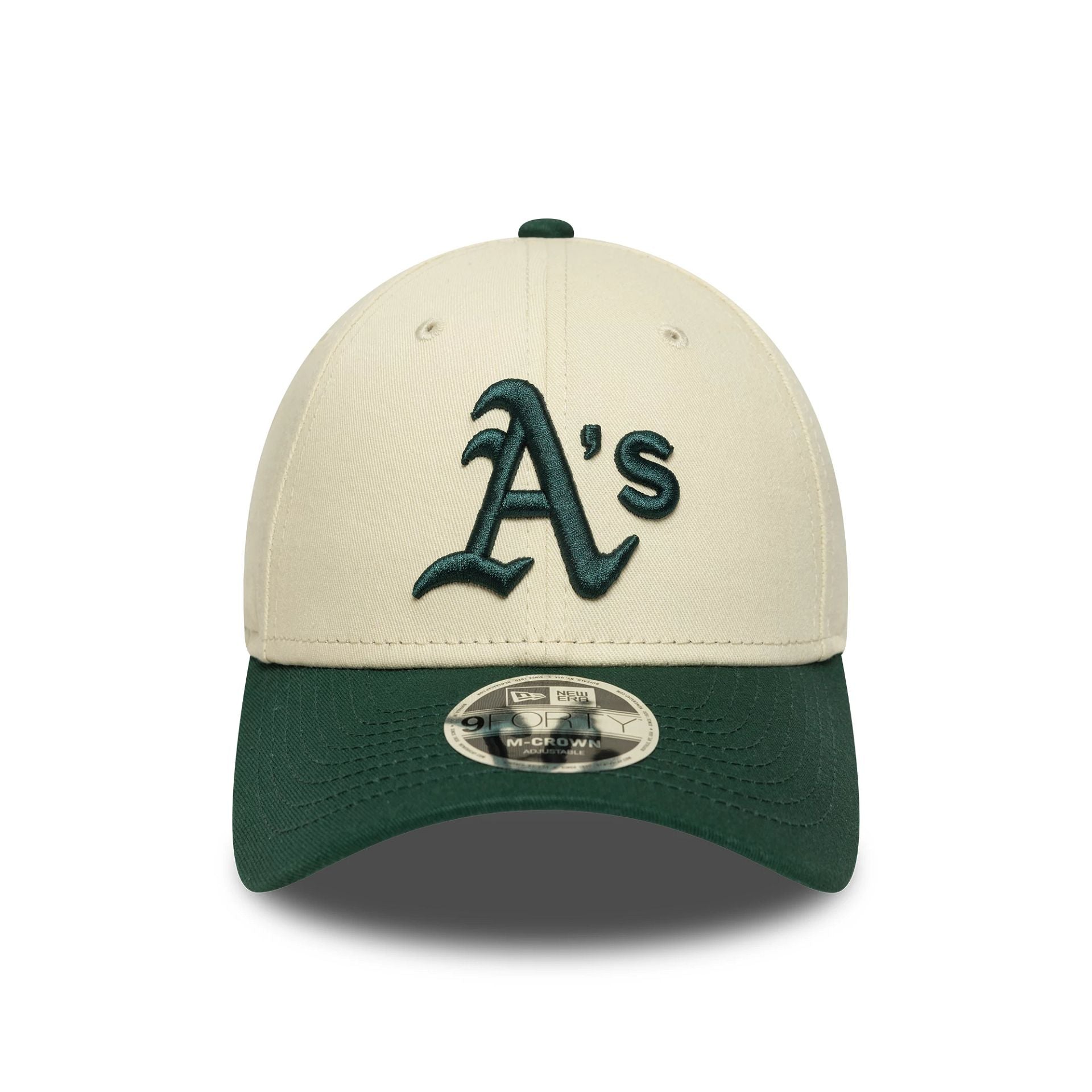 Oakland Athletics MLB Colour Block Cream 9FORTY M-Crown Adjustable Cap