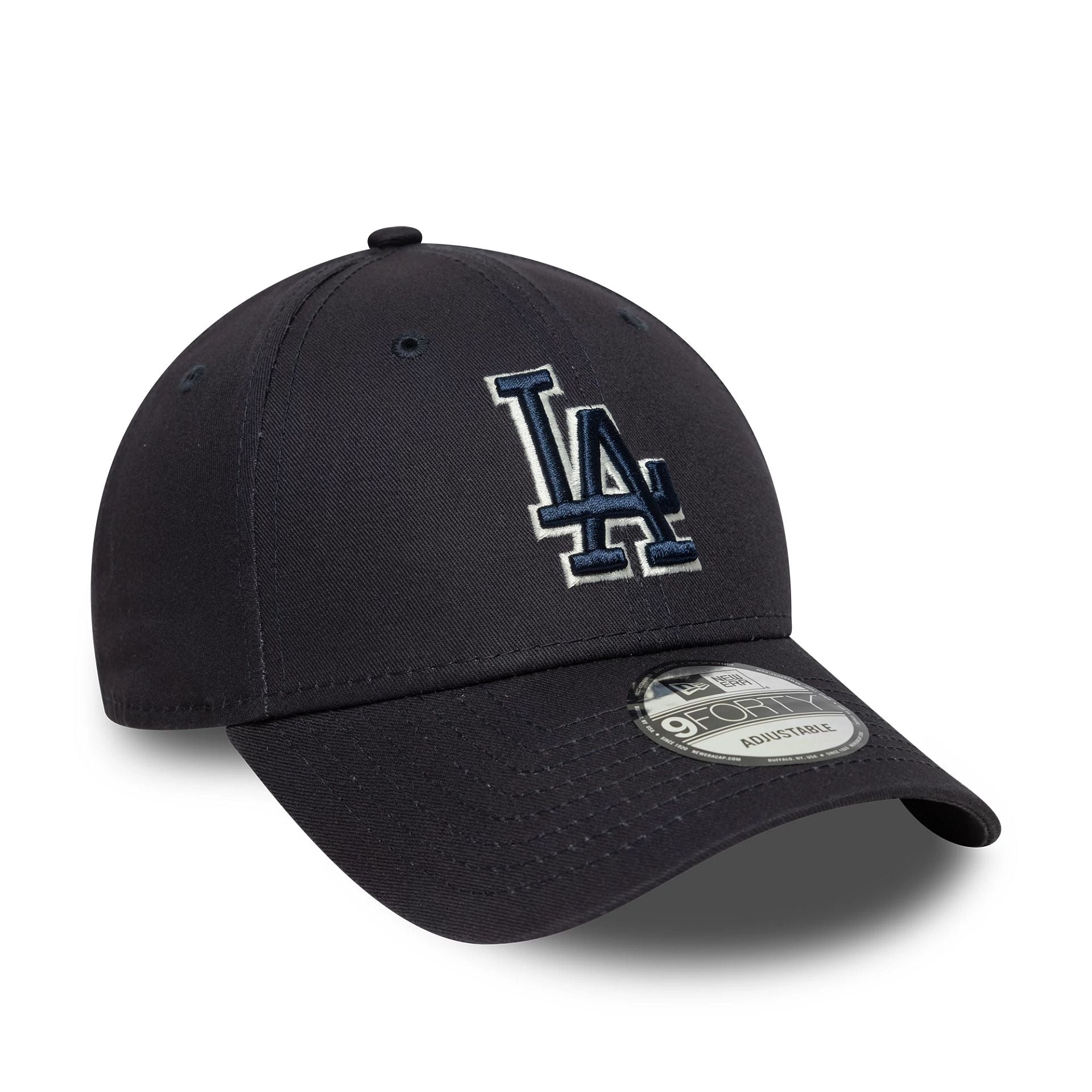 LA Dodgers MLB Team Outline Navy 9FORTY Adjustable Cap
