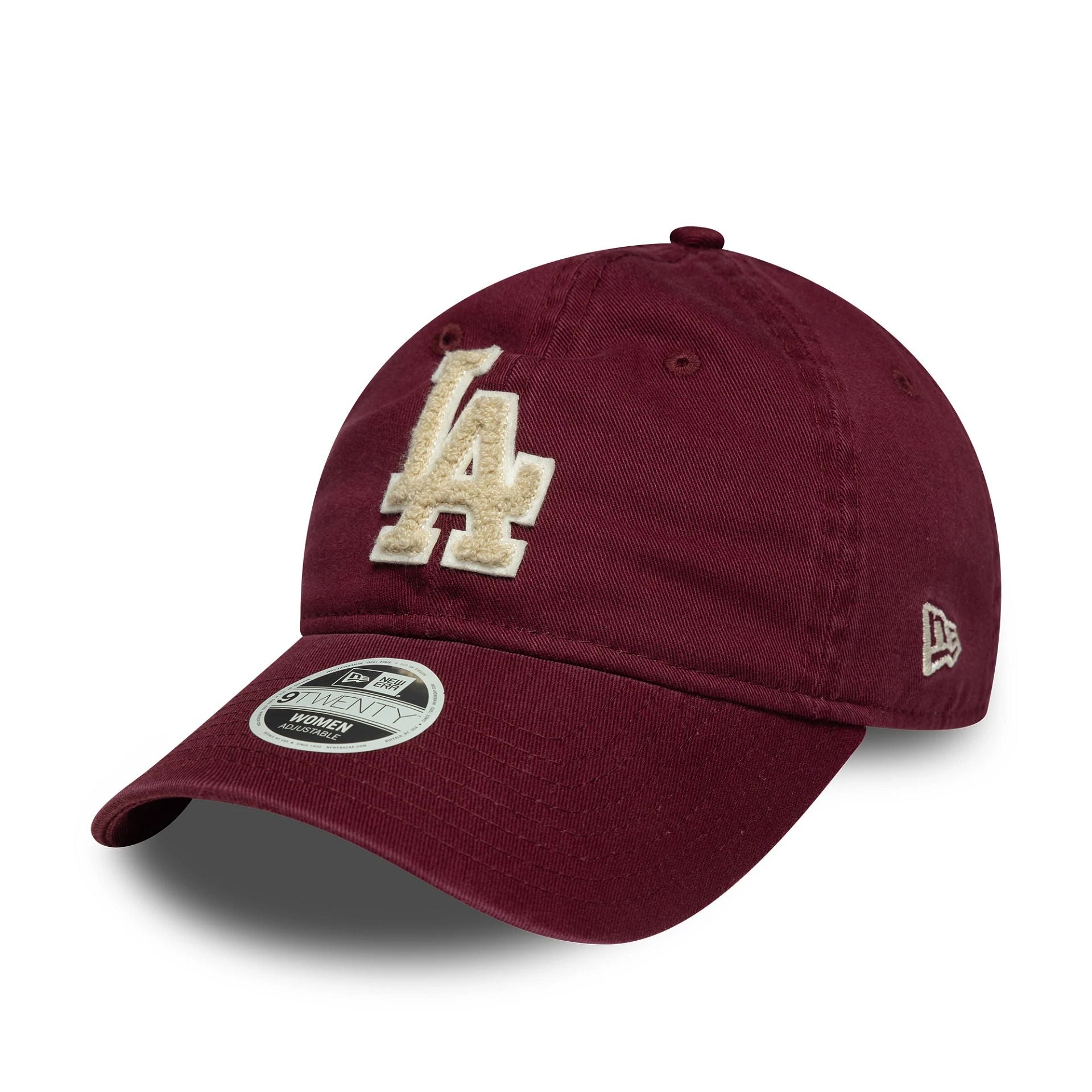 LA Dodgers Womens MLB Boucle Dark Red 9TWENTY Adjustable Cap