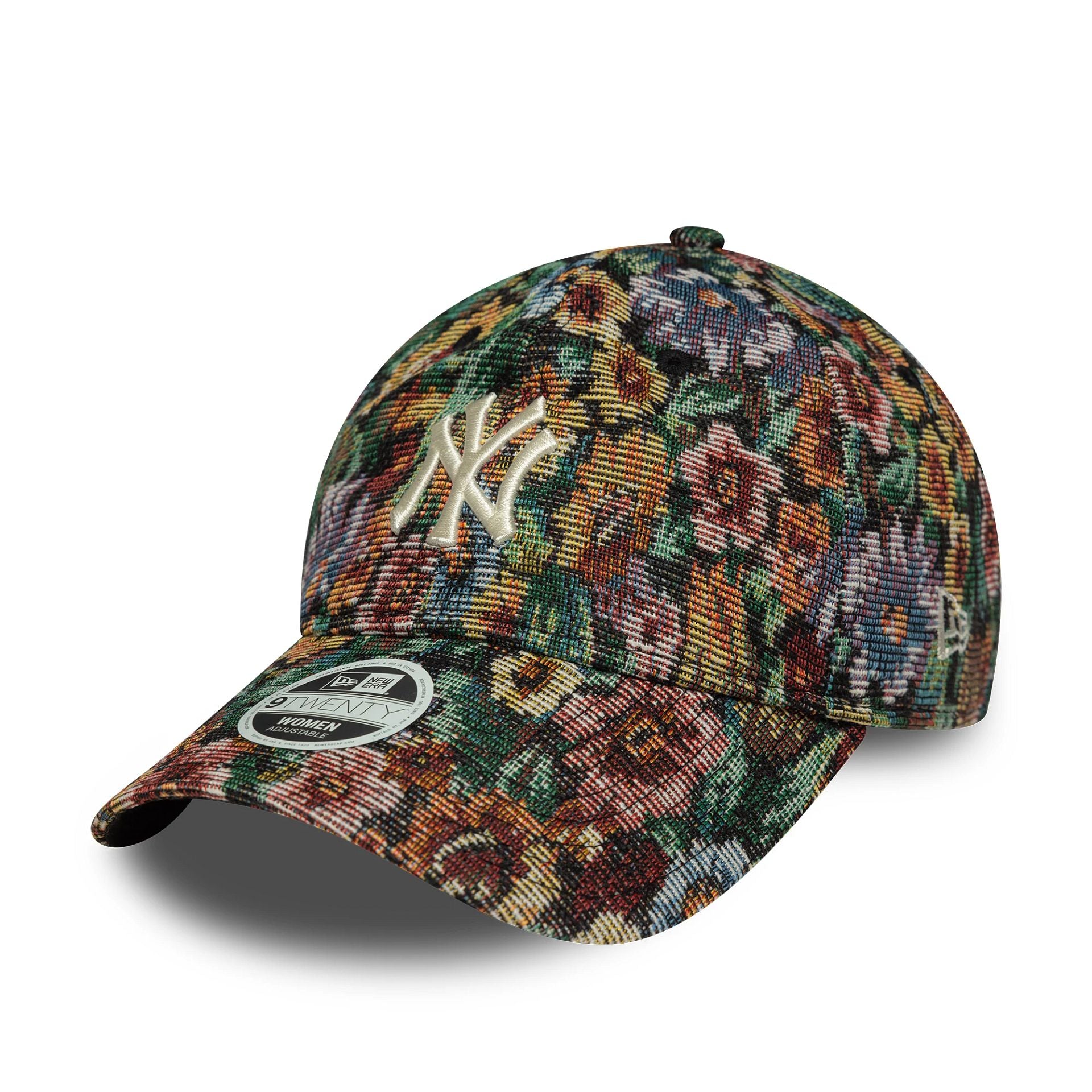 New York Yankees Womens MLB Floral Black 9TWENTY Adjustable Cap