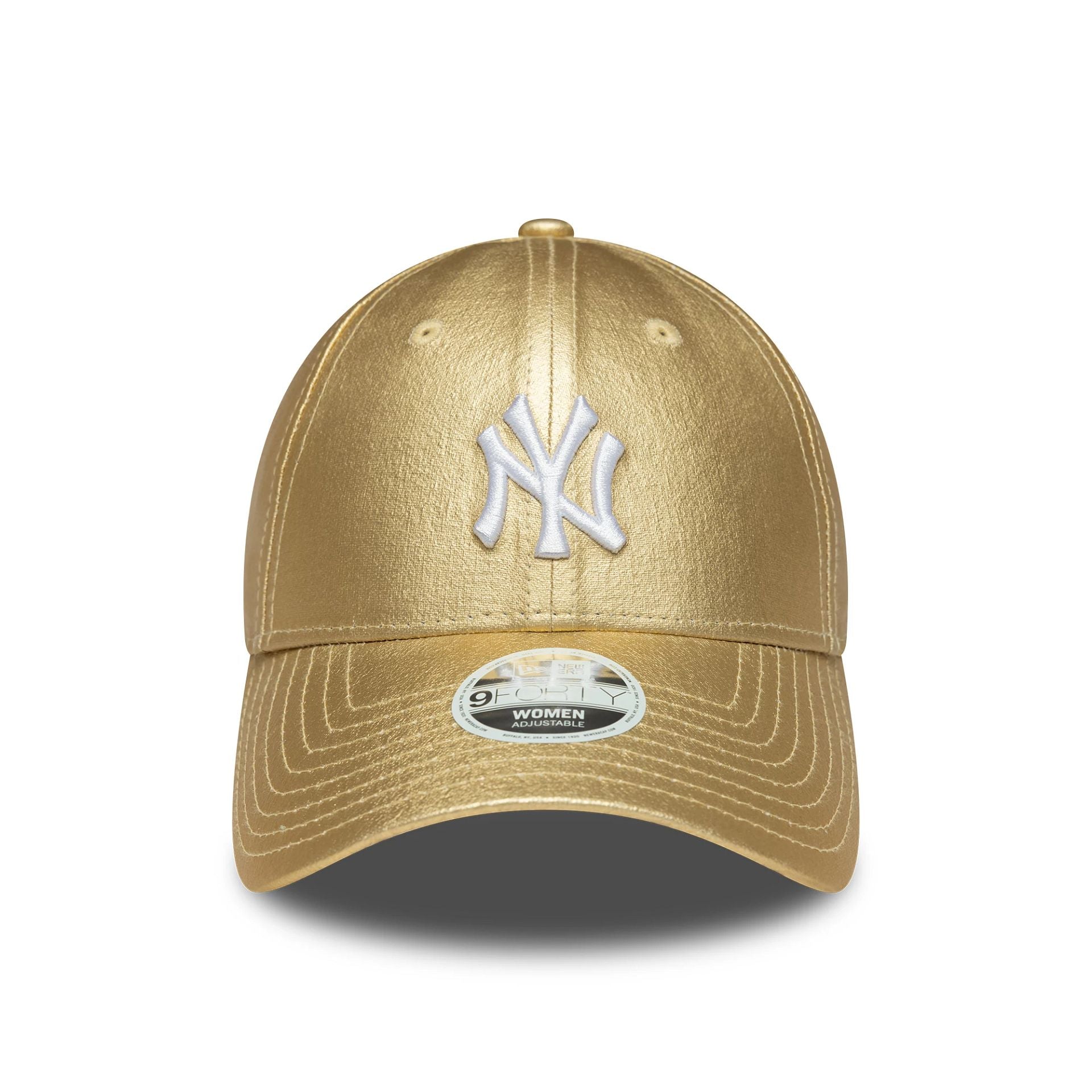 New York Yankees Womens MLB Metallic Gold 9FORTY Adjustable Cap