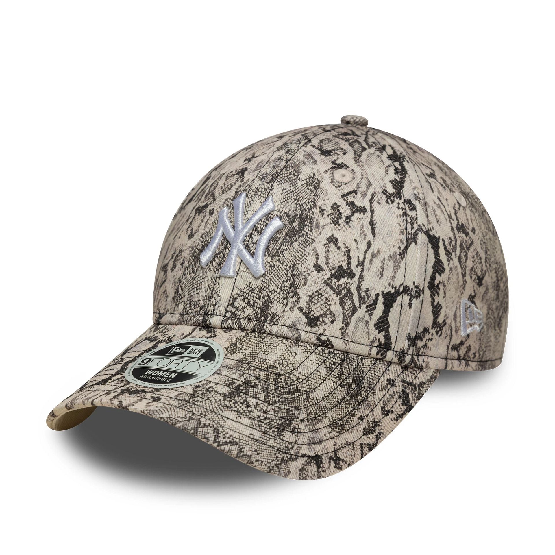 New York Yankees Womens MLB Snake Grey 9FORTY Adjustable Cap