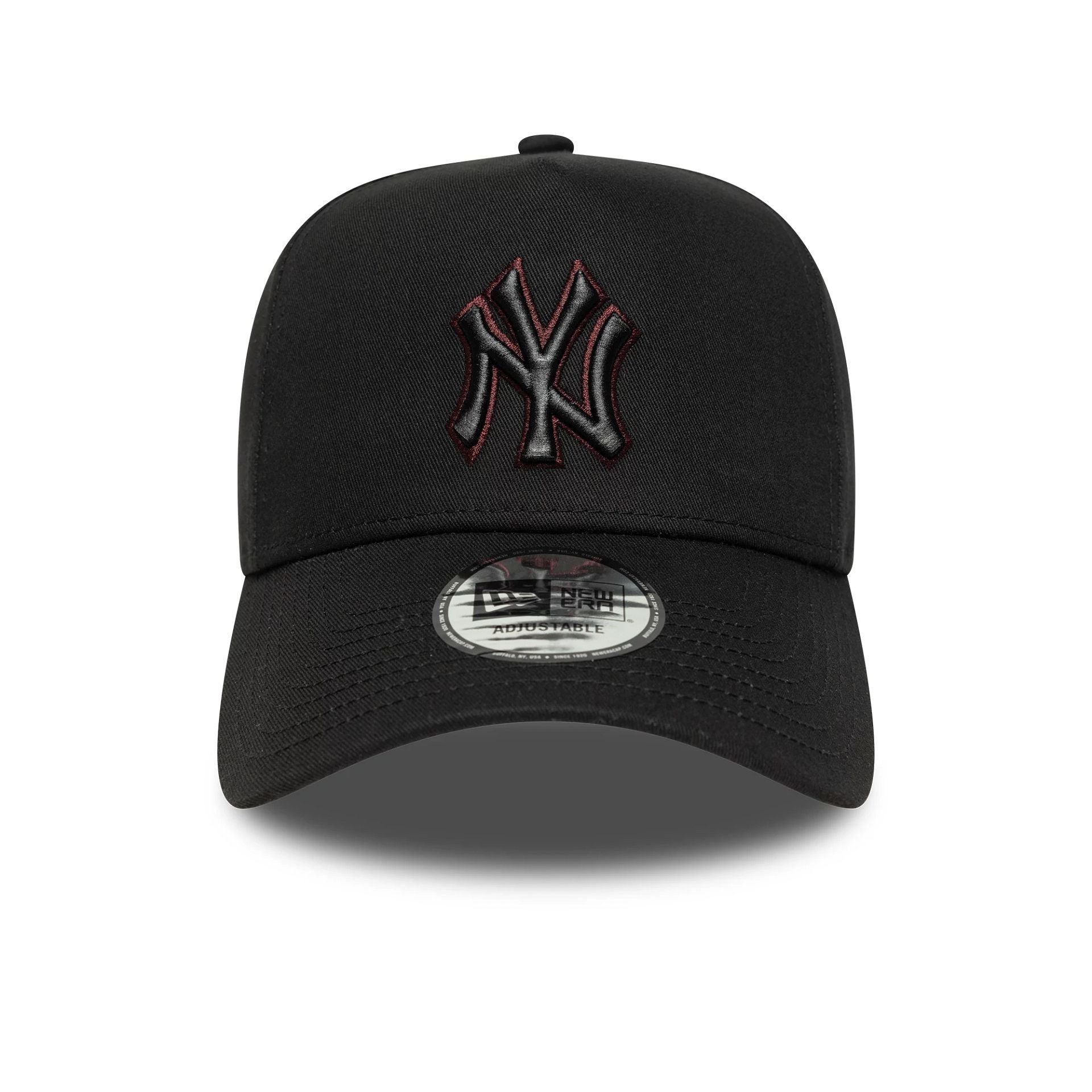 New York Yankees MLB Team Outline Black 9FORTY E-Frame Adjustable Cap