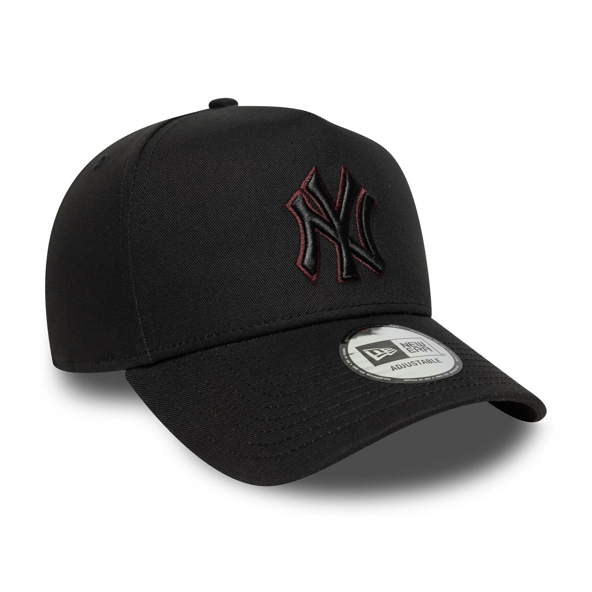 New York Yankees MLB Team Outline Black 9FORTY E-Frame Adjustable Cap