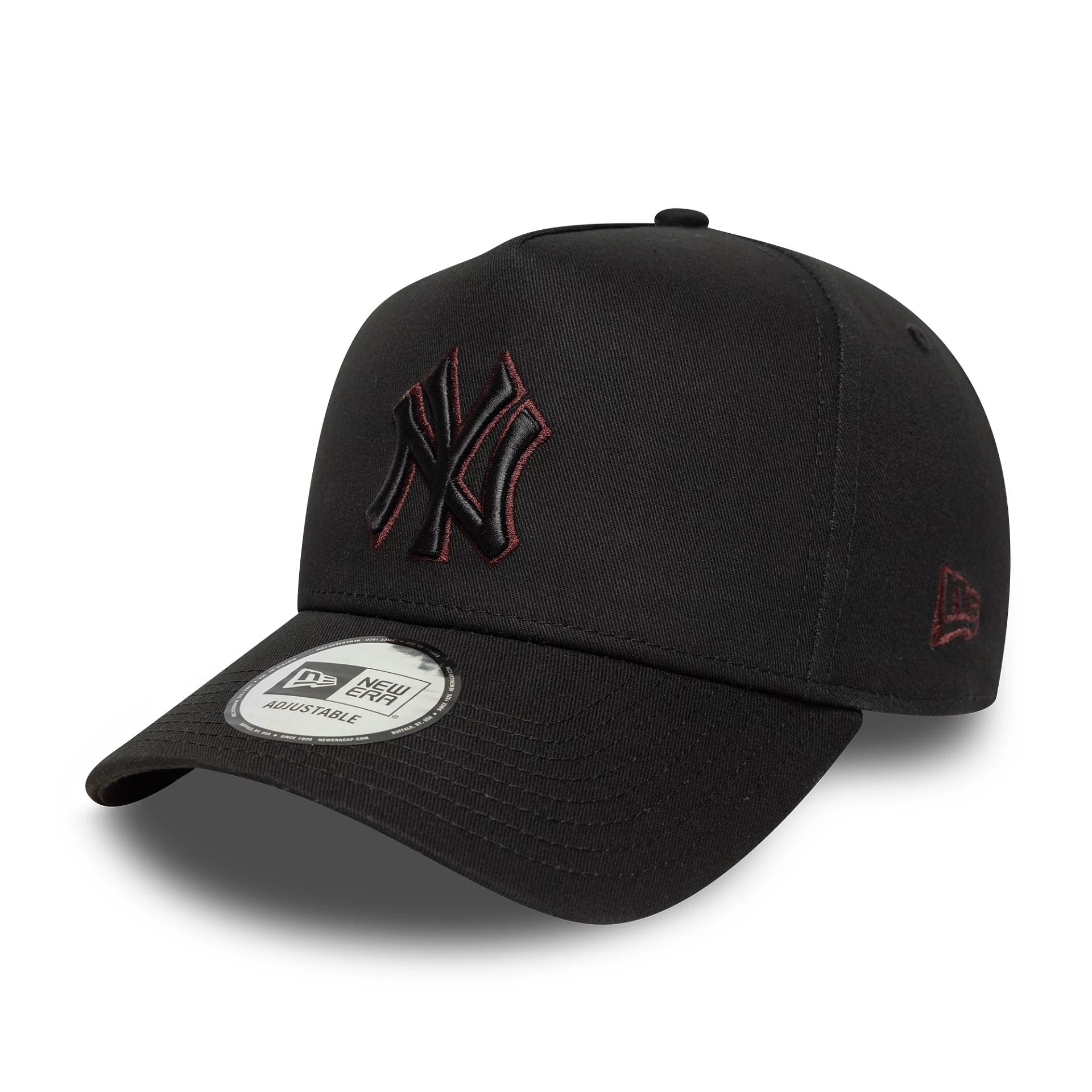 New York Yankees MLB Team Outline Black 9FORTY E-Frame Adjustable Cap