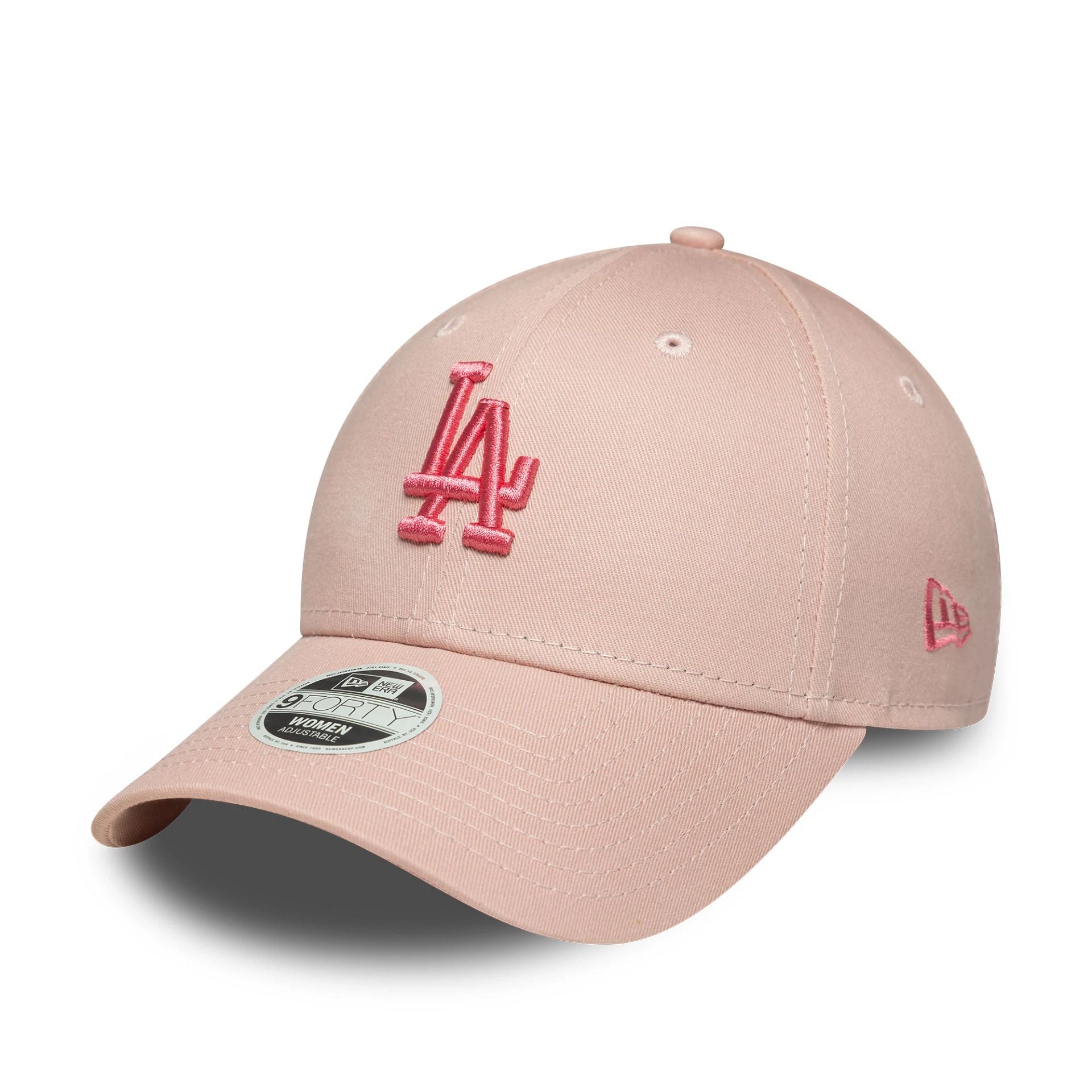 LA Dodgers Womens MLB League Essential Pastel Pink 9FORTY Adjustable Cap
