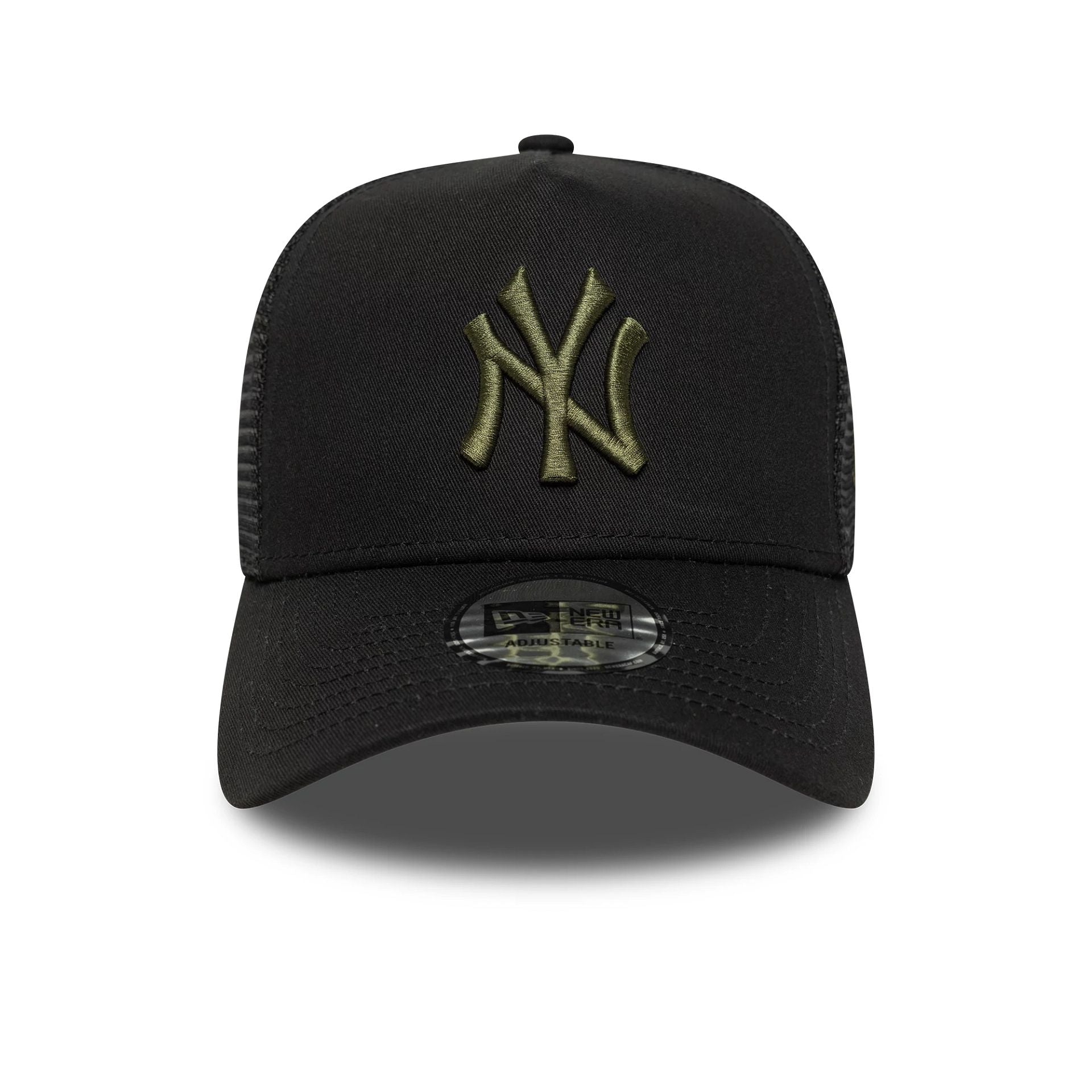 New York Yankees MLB League Essential Black 9FORTY A-Frame Trucker Adj