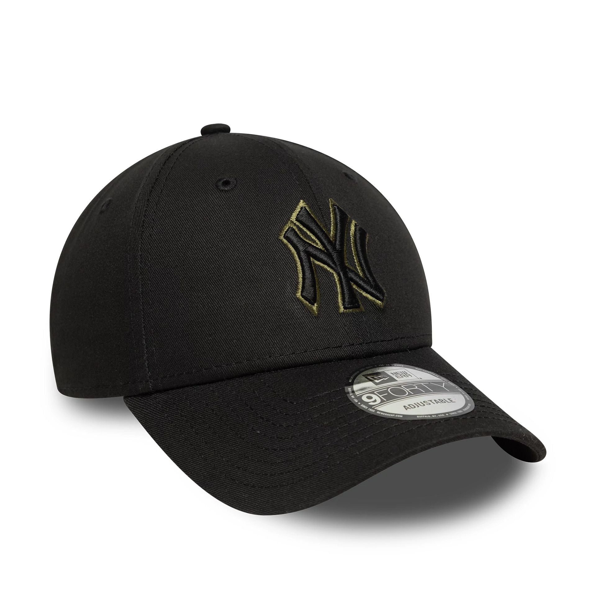 New York Yankees MLB Team Outline Black 9FORTY Adjustable Cap