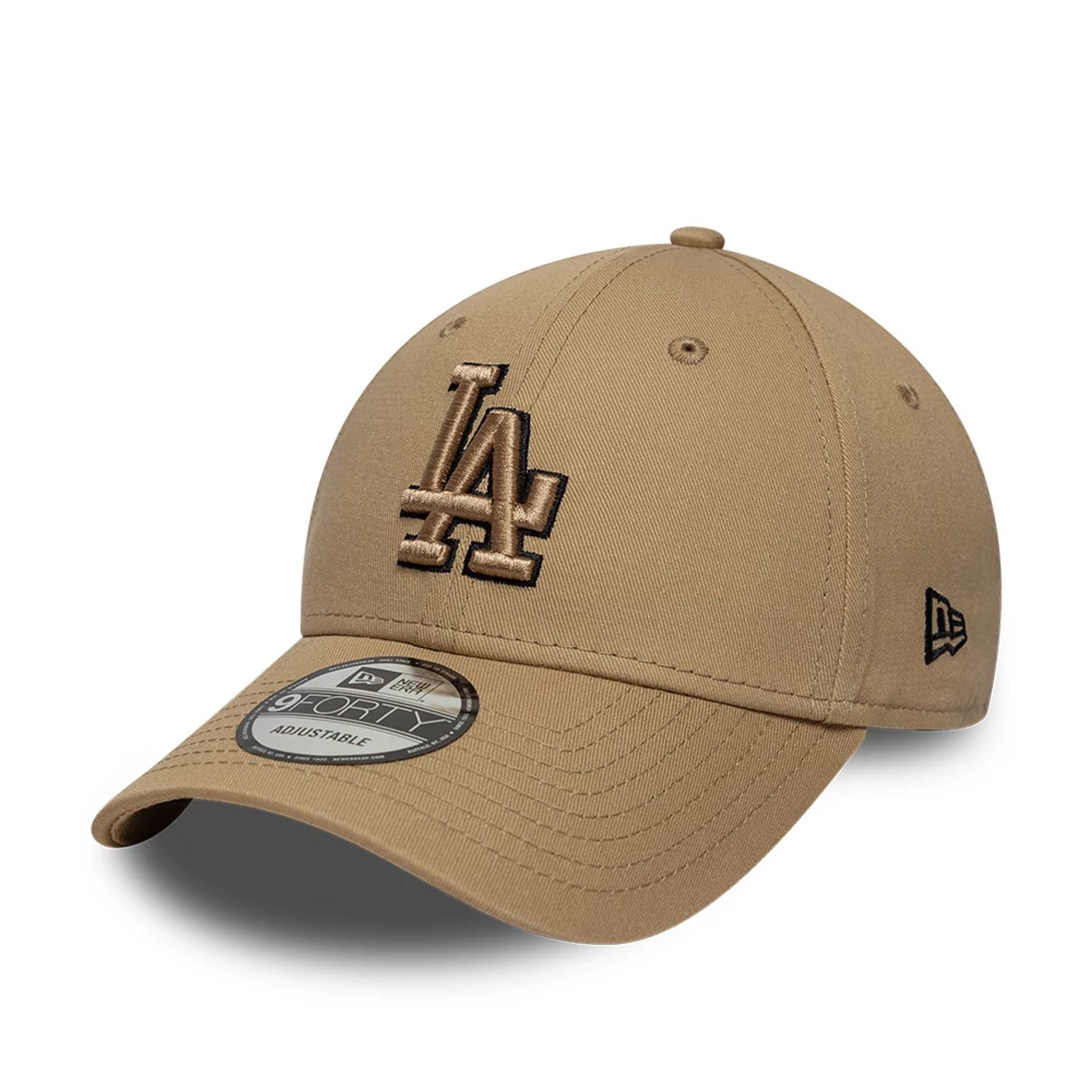 LA Dodgers MLB Team Outline Light Beige 9FORTY Cap