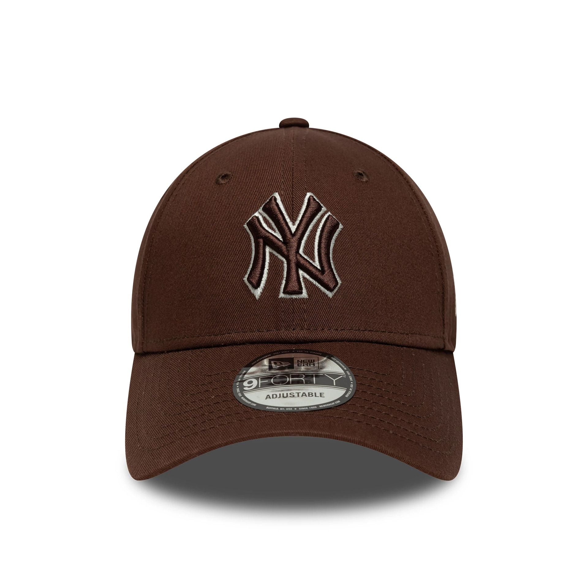 New York Yankees MLB Team Outline Brown 9FORTY Cap