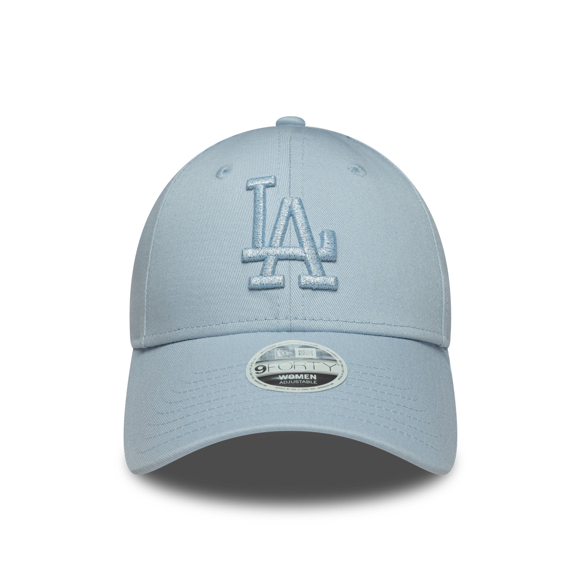 LA Dodgers Womens MLB Metallic Logo Pastel Blue 9FORTY Cap
