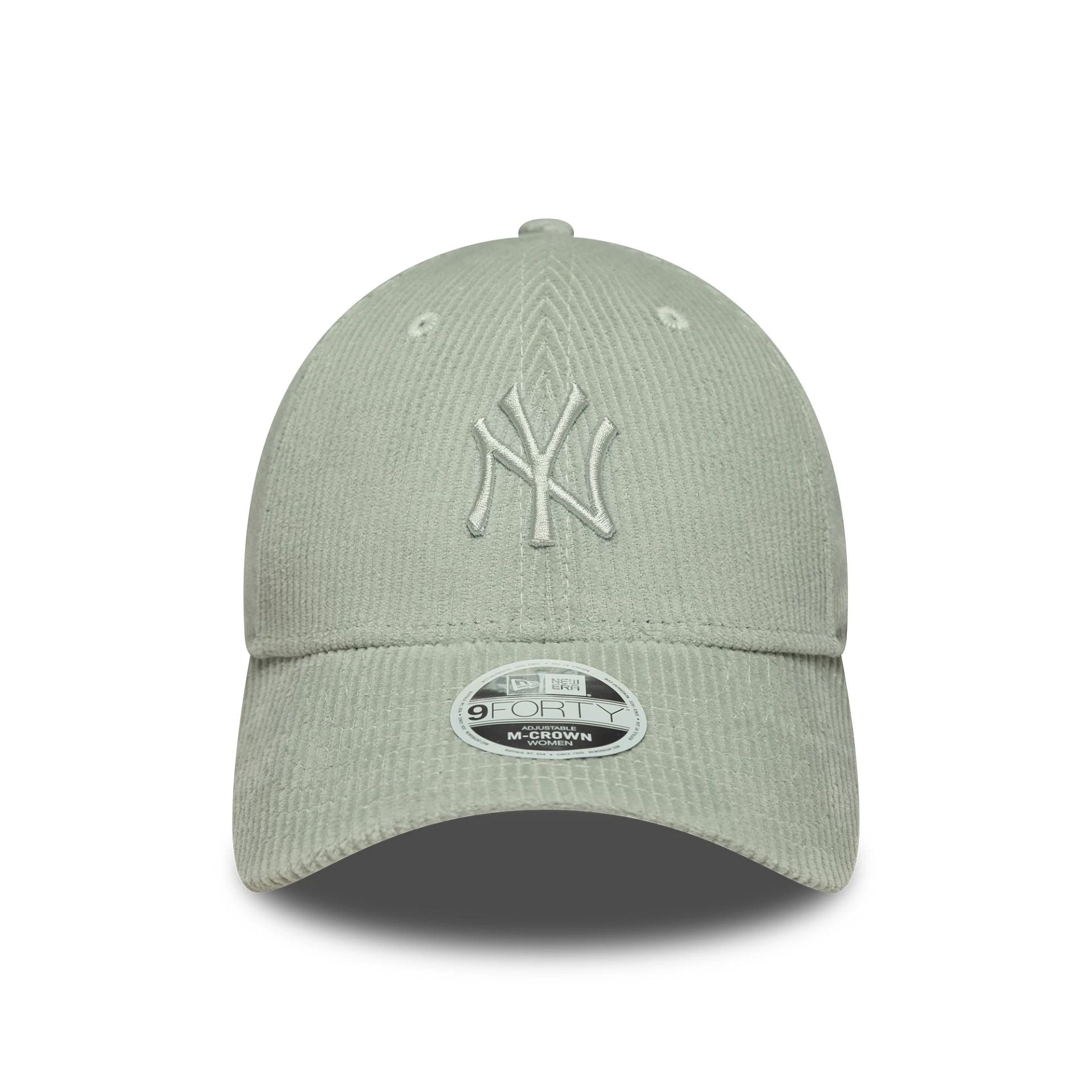 New York Yankees Womens MLB Pastel Cord Green 9FORTY M-Crown Cap