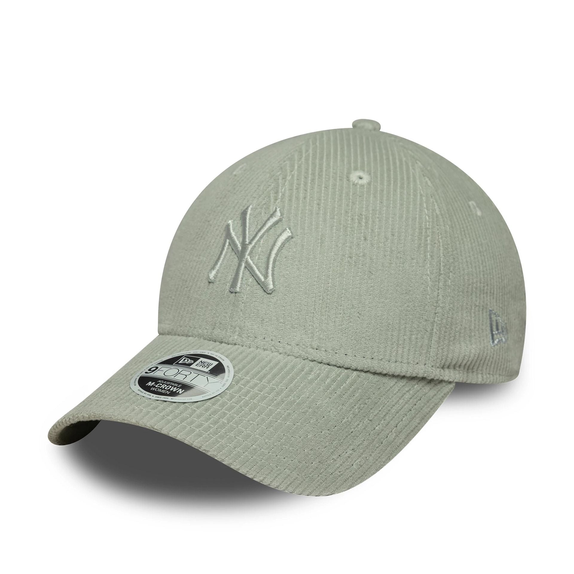 New York Yankees Womens MLB Pastel Cord Green 9FORTY M-Crown Cap