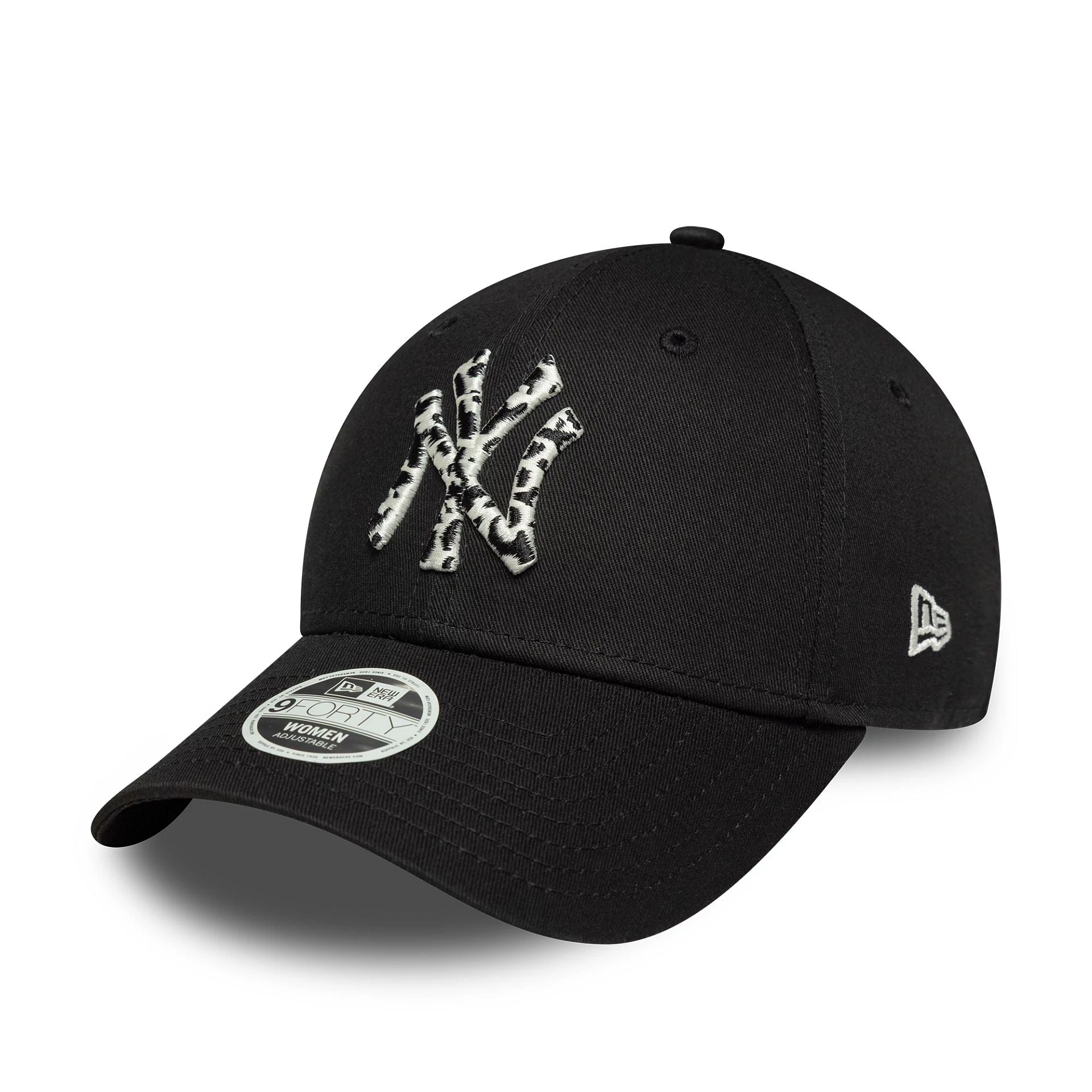New York Yankees Womens MLB Animal Infill Black 9FORTY Cap