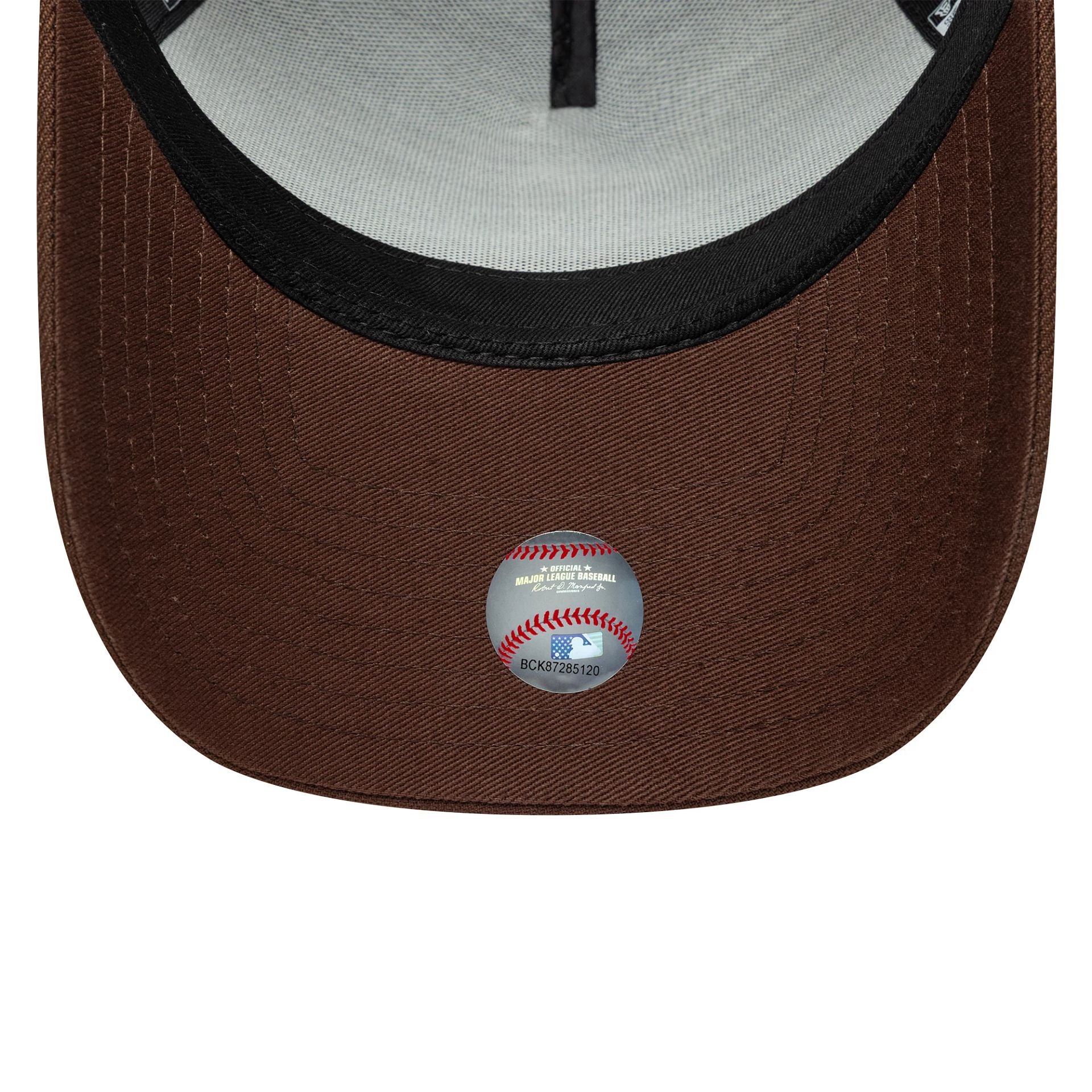 LA Dodgers MLB Outline Script Brown 9FORTY E-Frame Cap
