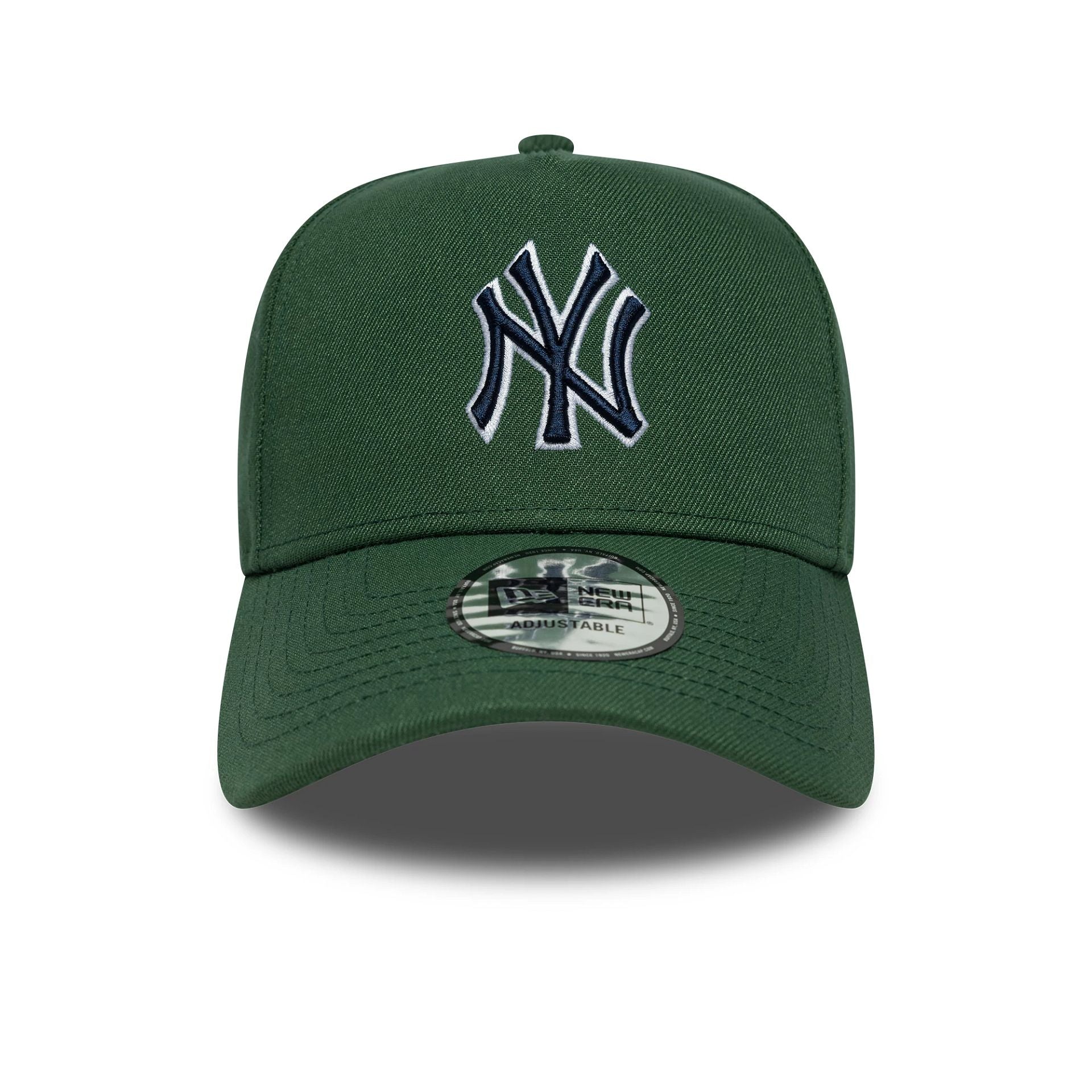 New York Yankees MLB Outline Script Dark Green 9FORTY E-Frame Cap