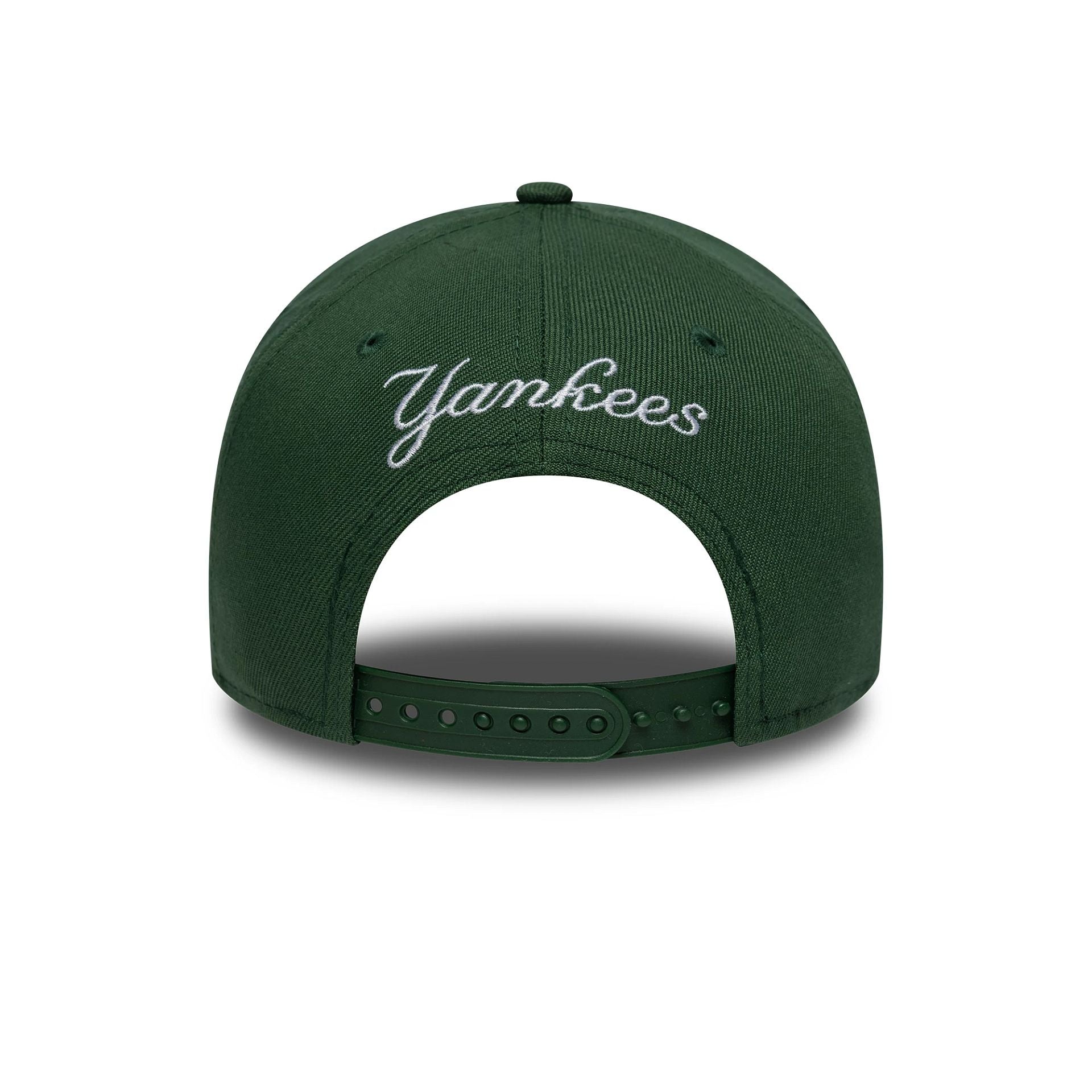 New York Yankees MLB Outline Script Dark Green 9FORTY E-Frame Cap