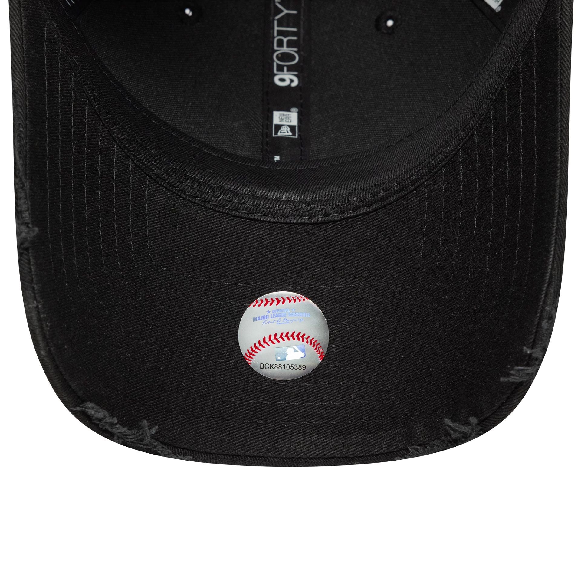 New York Yankees MLB Washed Distressed Black 9FORTY Cap