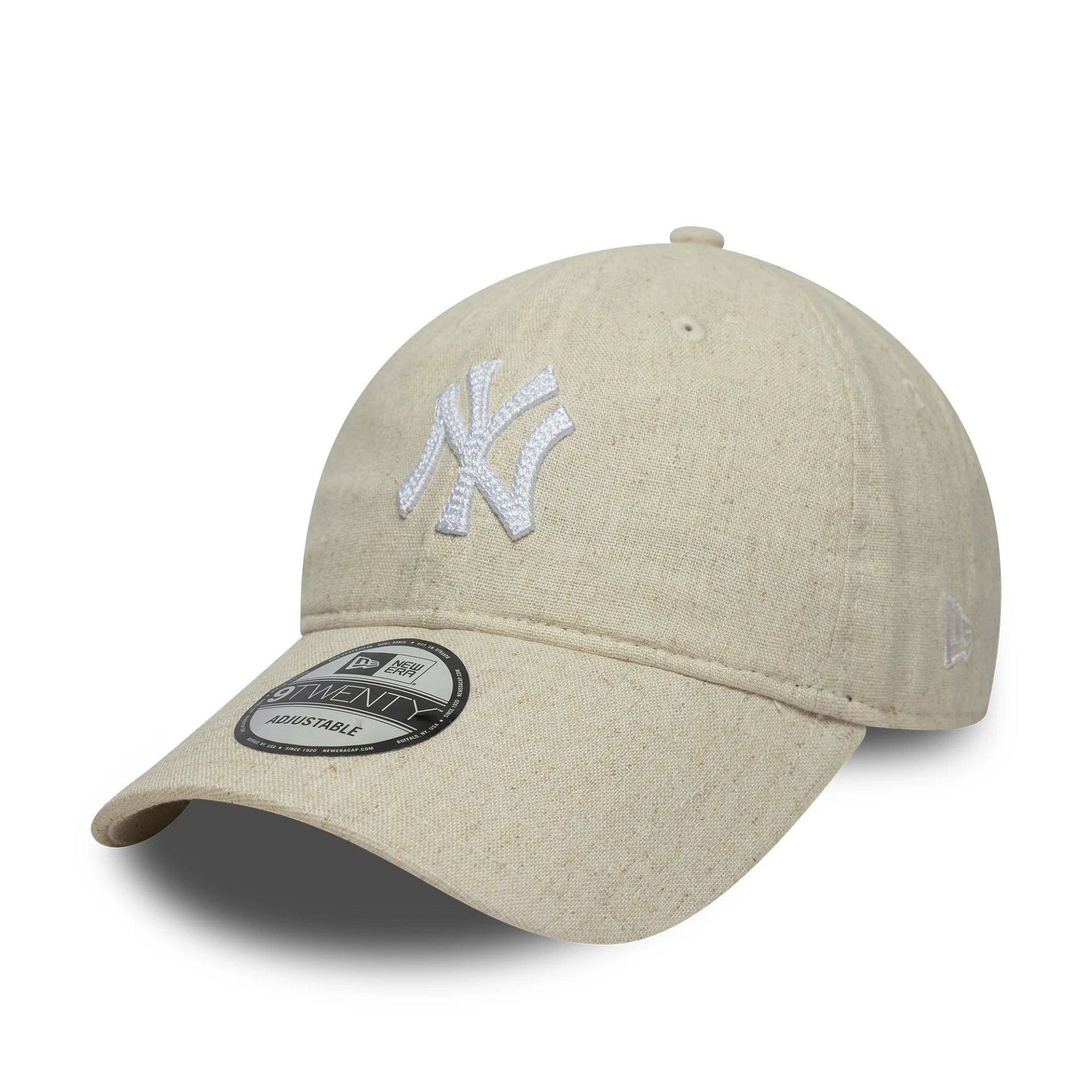 New York Yankees MLB Linen Light Beige 9TWENTY Adjustable Cap