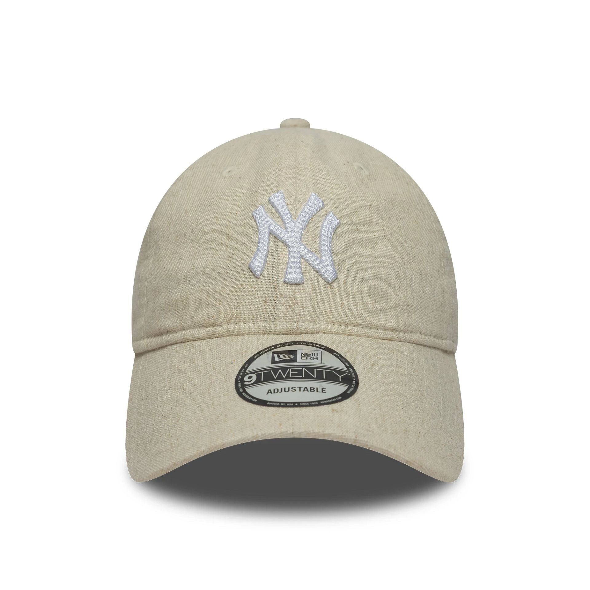 New York Yankees MLB Linen Light Beige 9TWENTY Adjustable Cap