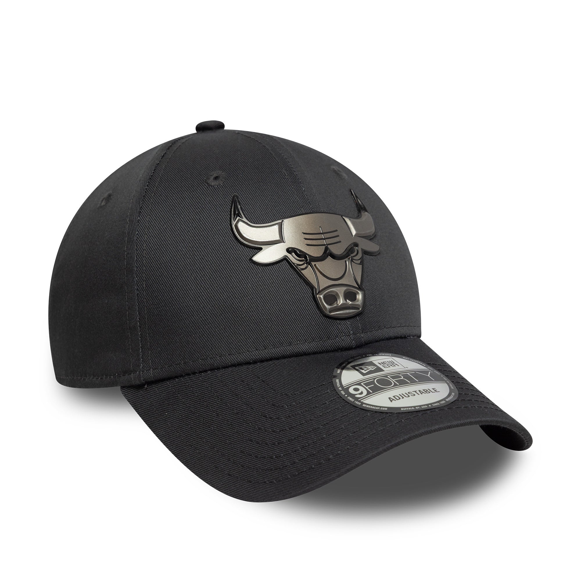 Chicago Bulls NBA Metallic Charcoal 9FORTY Cap