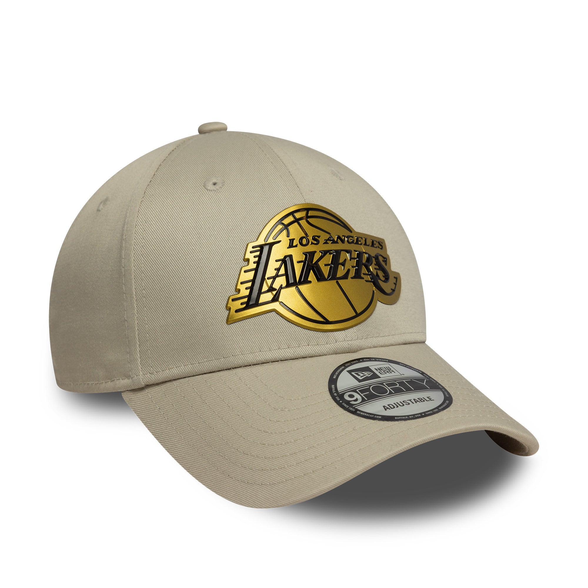 LA Lakers NBA Metallic Light Beige 9FORTY Cap
